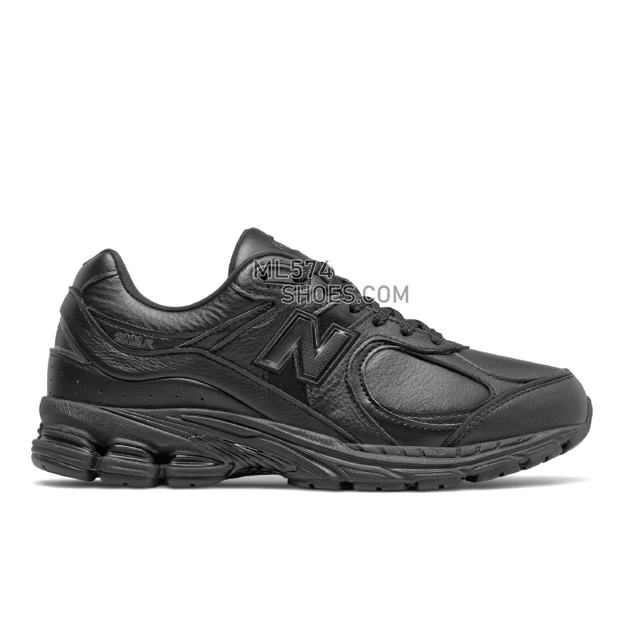 New Balance 2002R - Men's Sport Style Sneakers - Black with Silver Metallic - ML2002RK