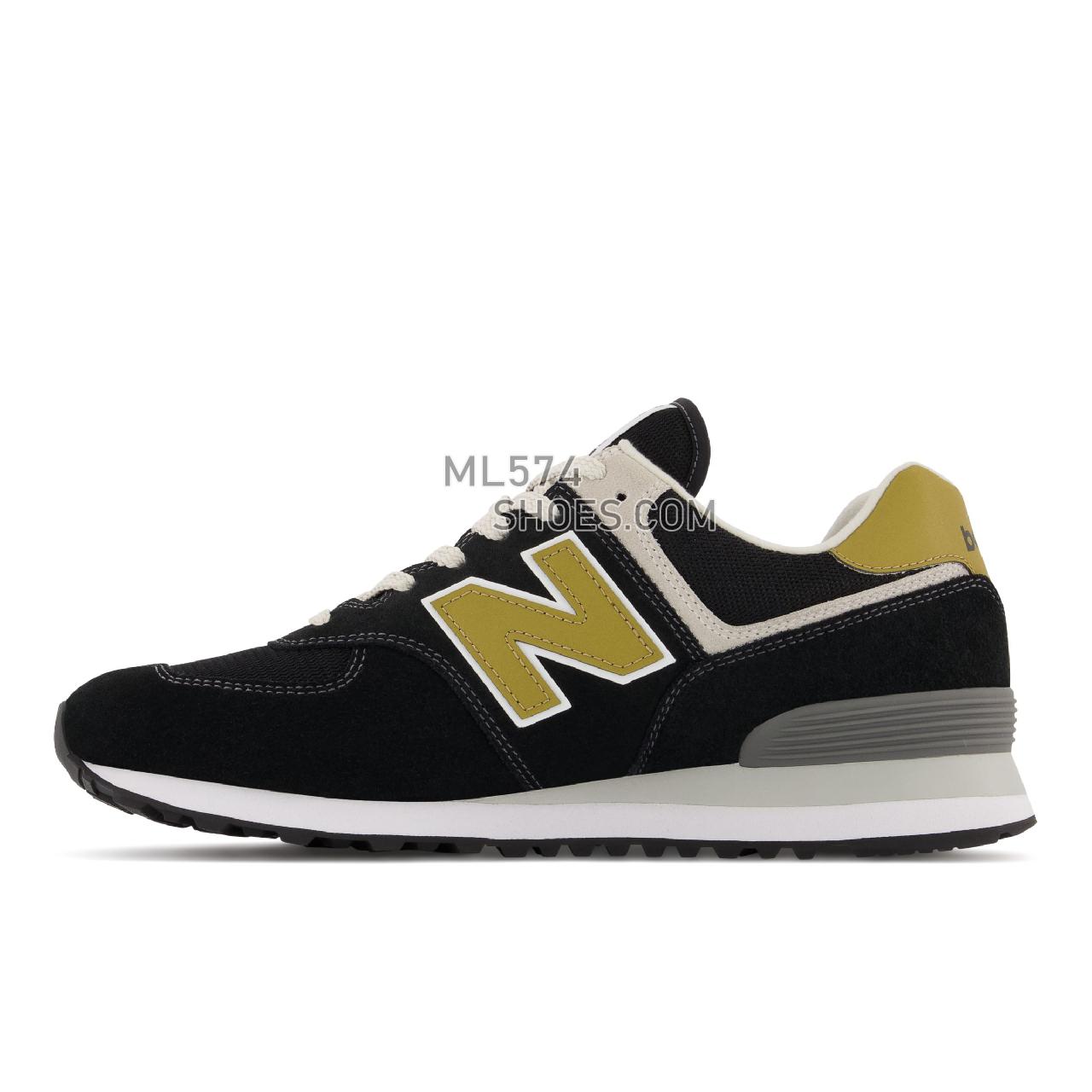 New Balance 574v2 - Men's Classic Sneakers - Black with Tan - ML574EO2