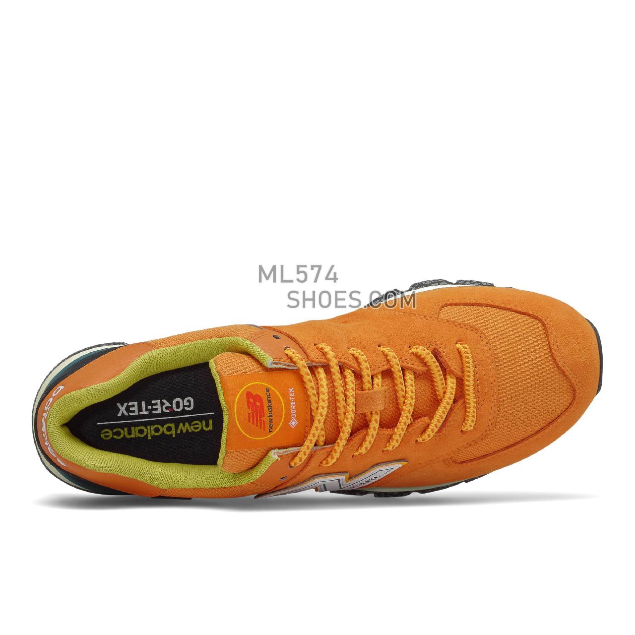 New Balance M574DGV2 - Men's Classic Sneakers - Madras Orange with Black - M574DGEX