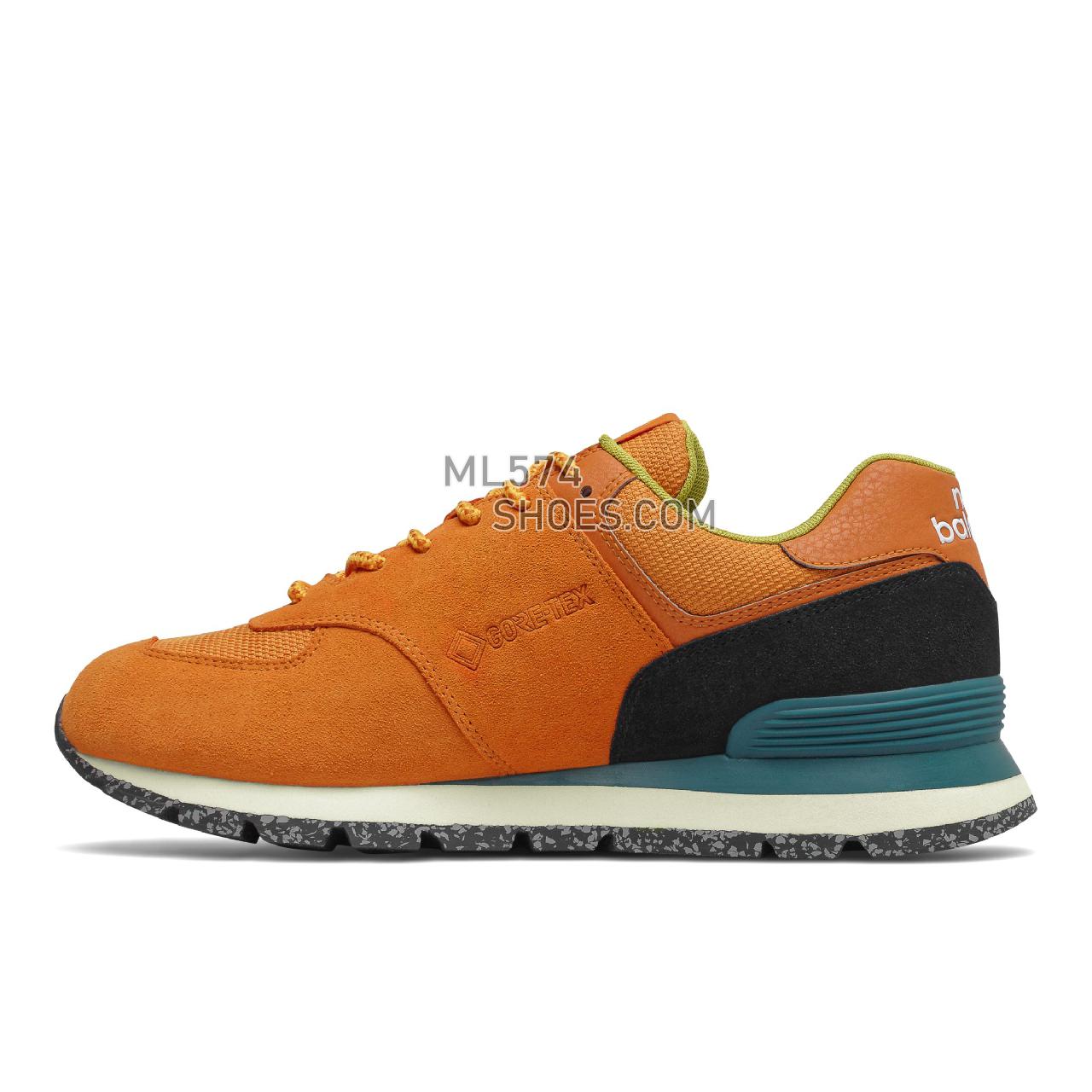 New Balance M574DGV2 - Men's Classic Sneakers - Madras Orange with Black - M574DGEX
