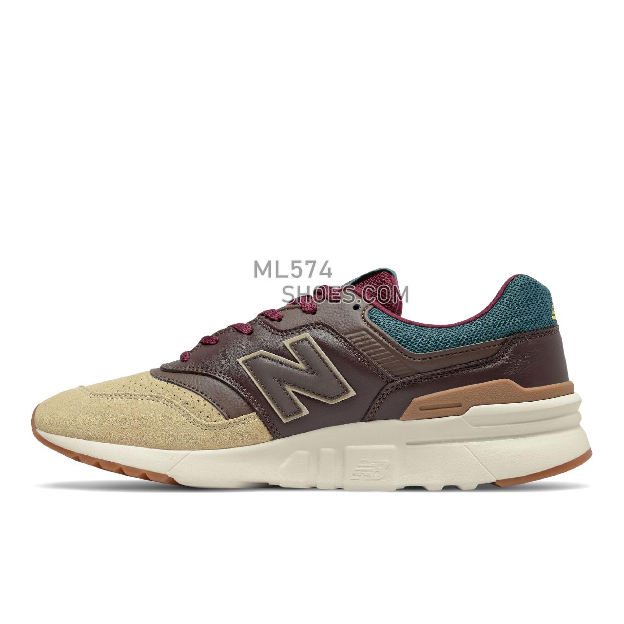 New Balance 997H - Men's Classic Sneakers - Brown with Tan - CM997HWE