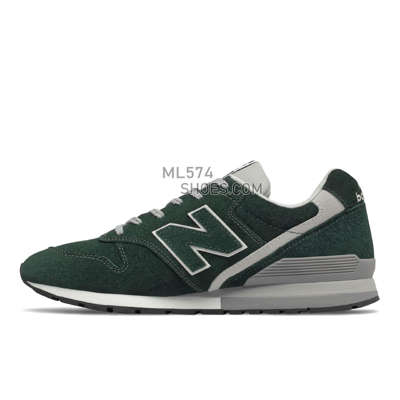 New Balance 996v2 - Men's Classic Sneakers - Black Emerald with Silver Mink - CM996WT2