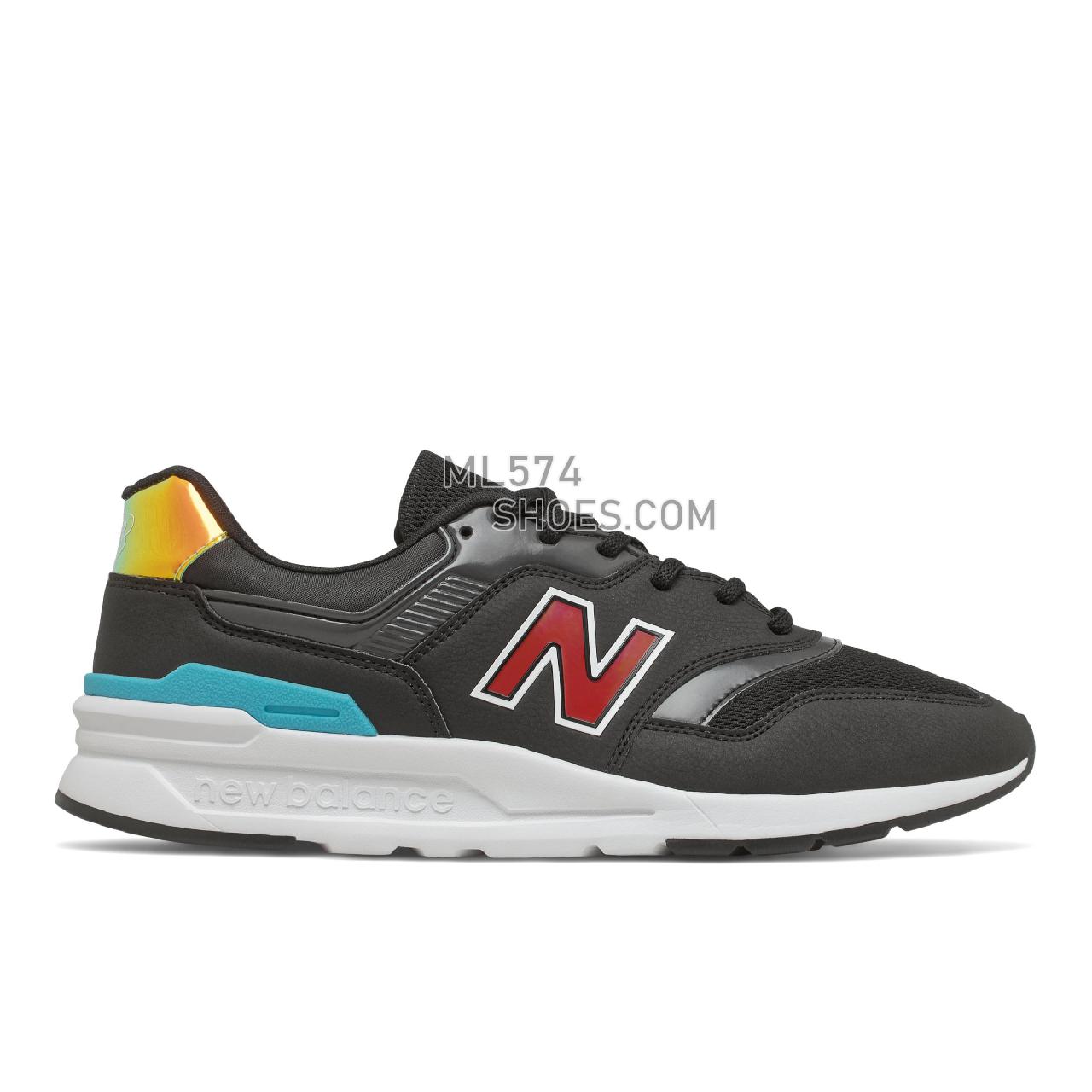 New Balance 997H - Men's Classic Sneakers - White with Wave - CM997HUM
