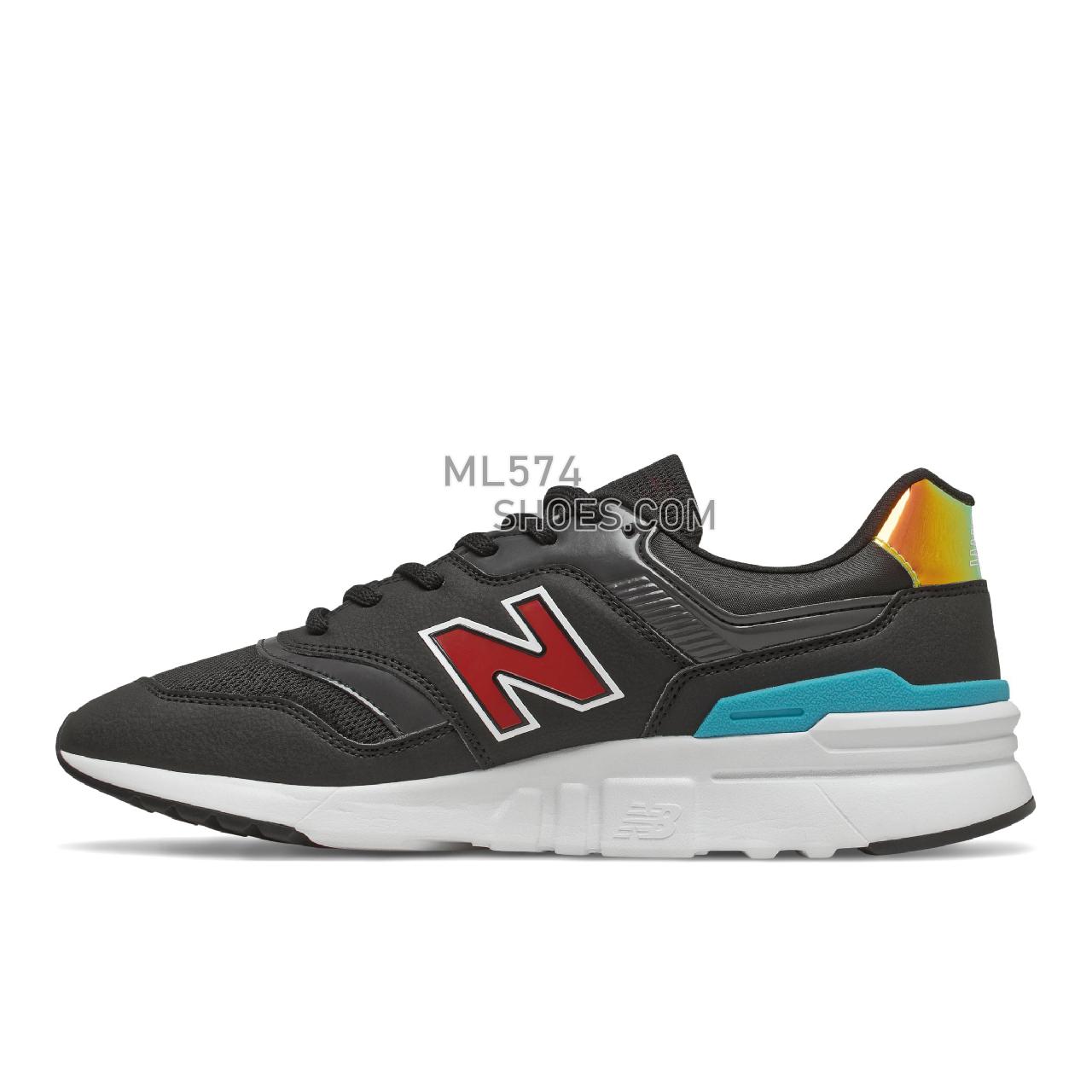 New Balance 997H - Men's Classic Sneakers - White with Wave - CM997HUM