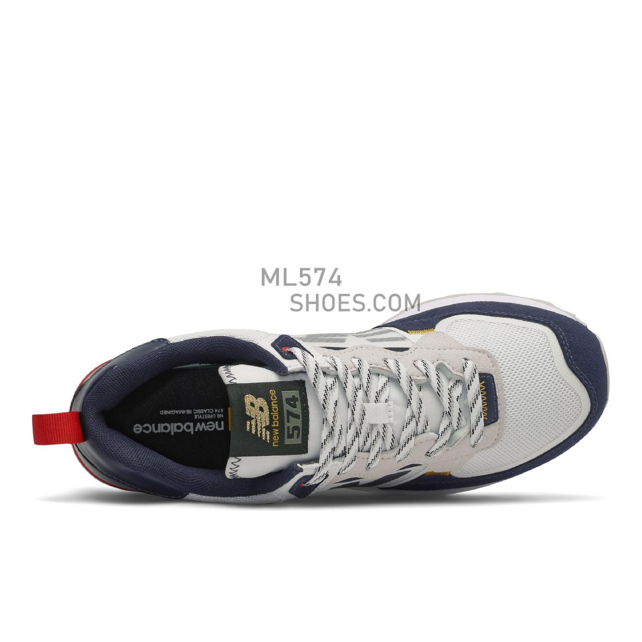 New Balance 574 - Men's Classic Sneakers - White with Pigment - ML574IX2