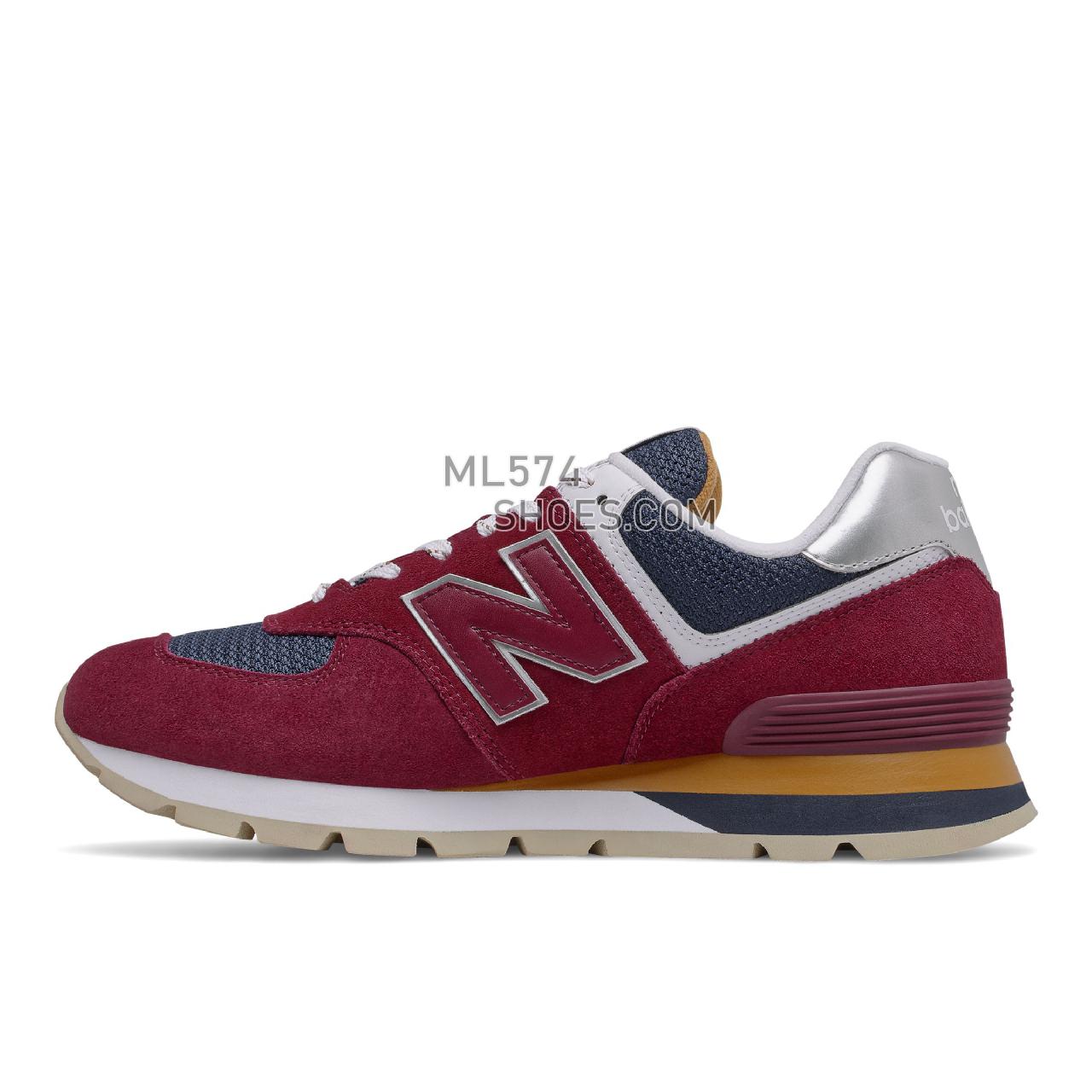New Balance 574 Rugged - Men's Classic Sneakers - Garnet with Workwear - ML574DHR
