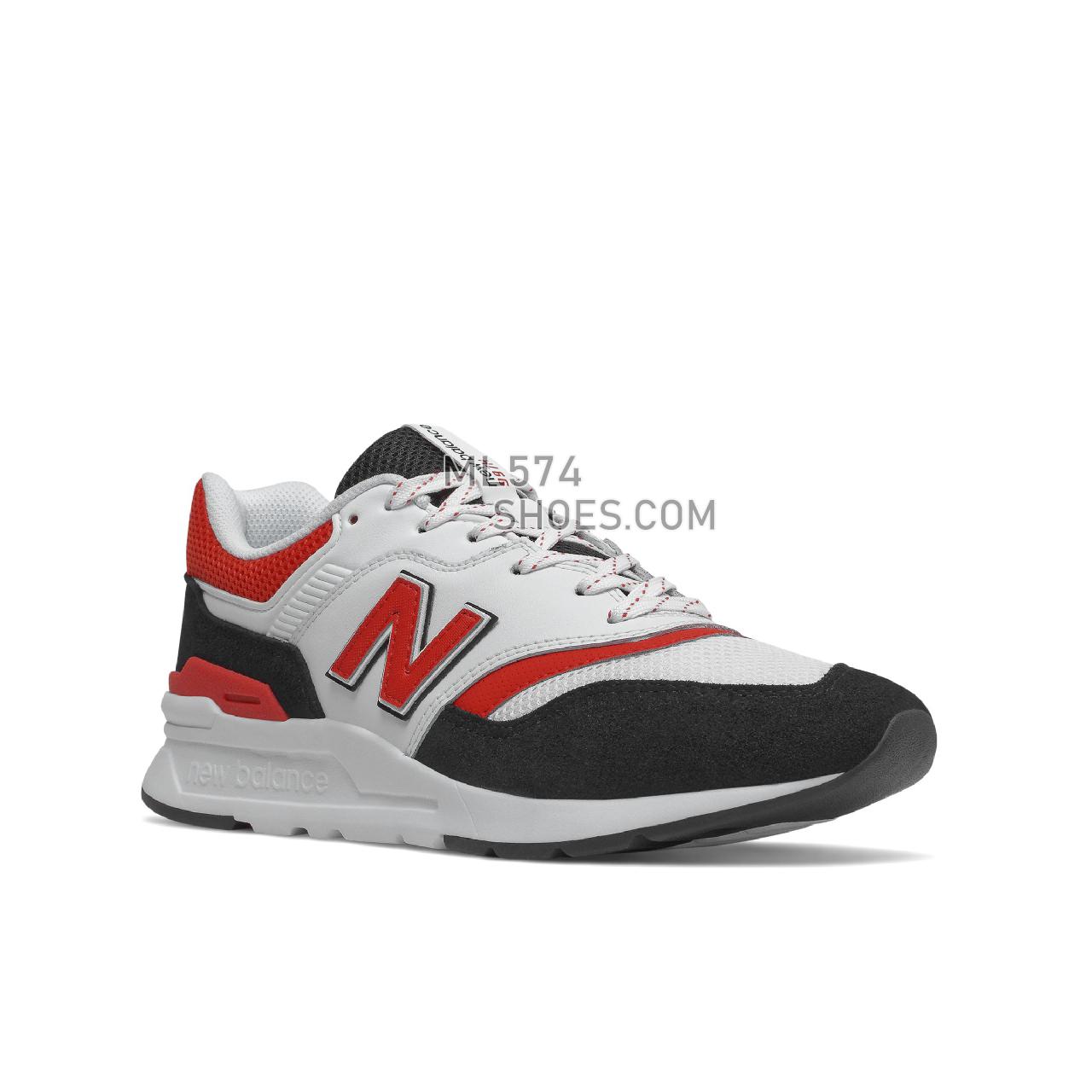 New Balance 997H - Men's Classic Sneakers - White with Black - CM997HPD