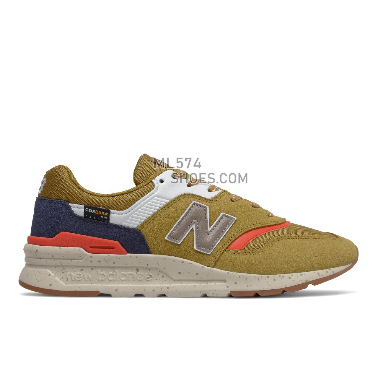 New Balance 997H - Men's Classic Sneakers - Gold Moss with Black - CM997HLL