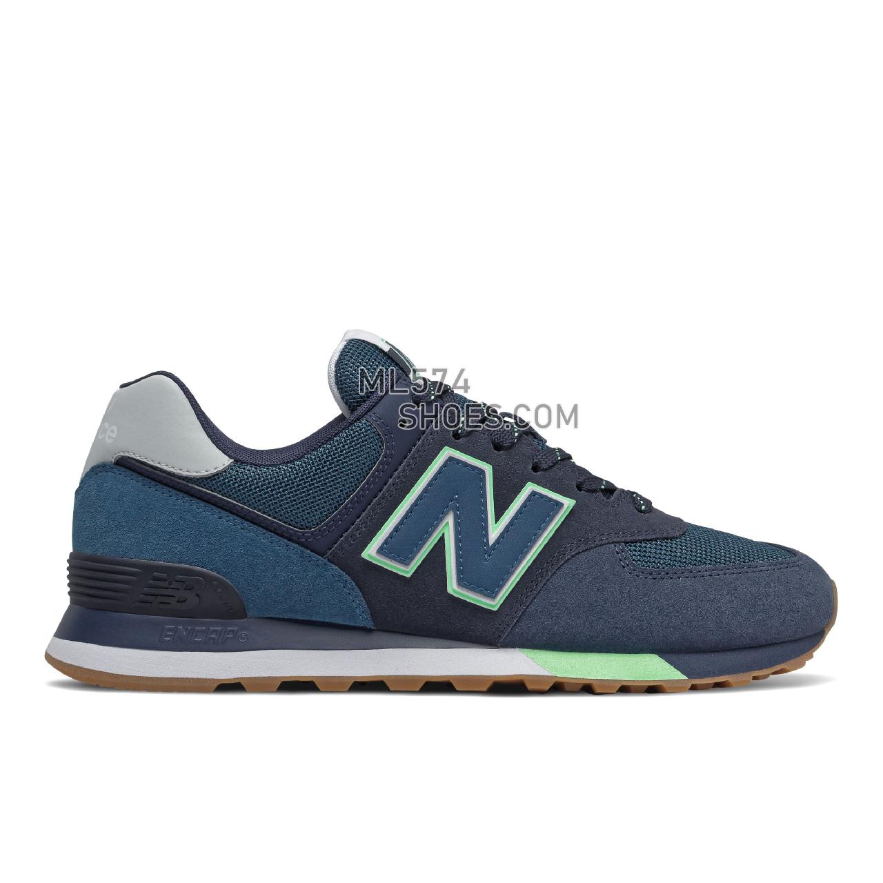 New Balance 574v2 - Men's Classic Sneakers - Natural Indigo with Marblehead - ML574PU2