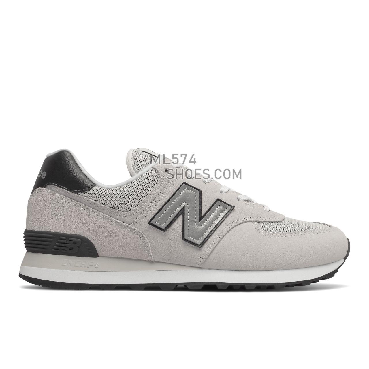 New Balance 574v2 - Unisex Men's Women's Classic Sneakers - White with Grey - ML574BH2