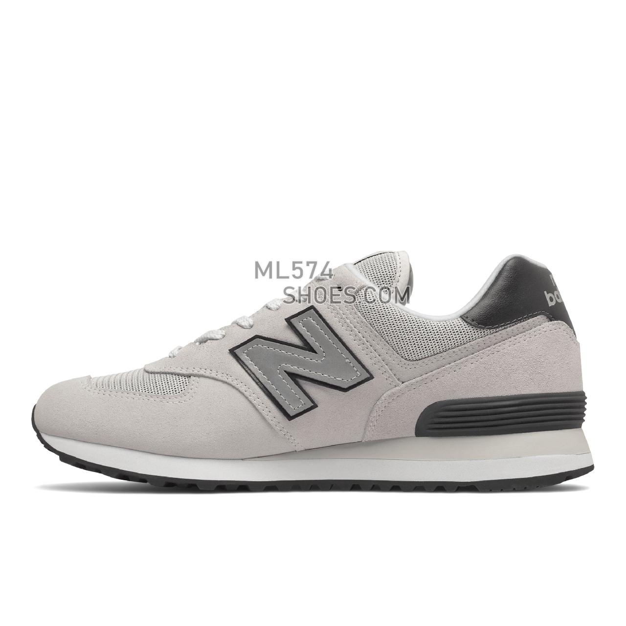 New Balance 574v2 - Unisex Men's Women's Classic Sneakers - White with Grey - ML574BH2