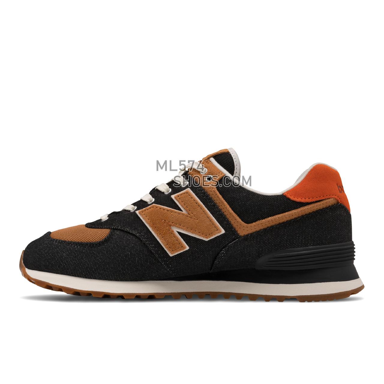 New Balance 574v2 Denim - Men's Classic Sneakers - Black with Faded Workwear - ML574DB2