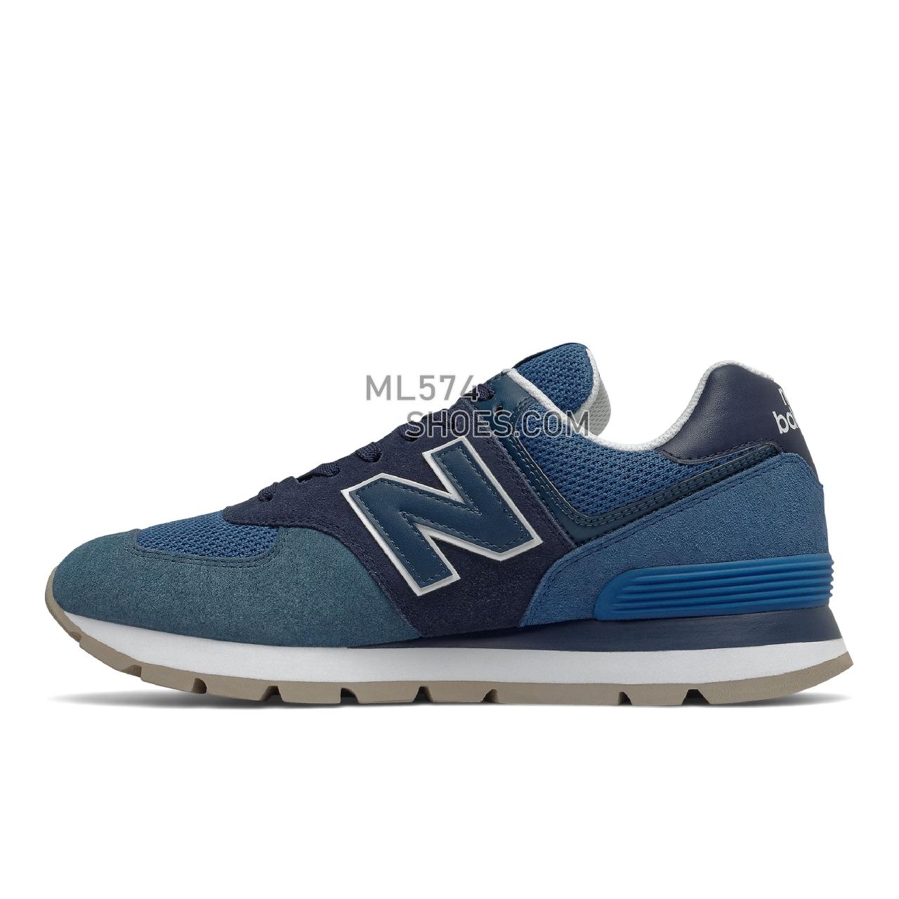 New Balance 574 Rugged - Men's Classic Sneakers - Natural Indigo with Laser Blue - ML574DCL