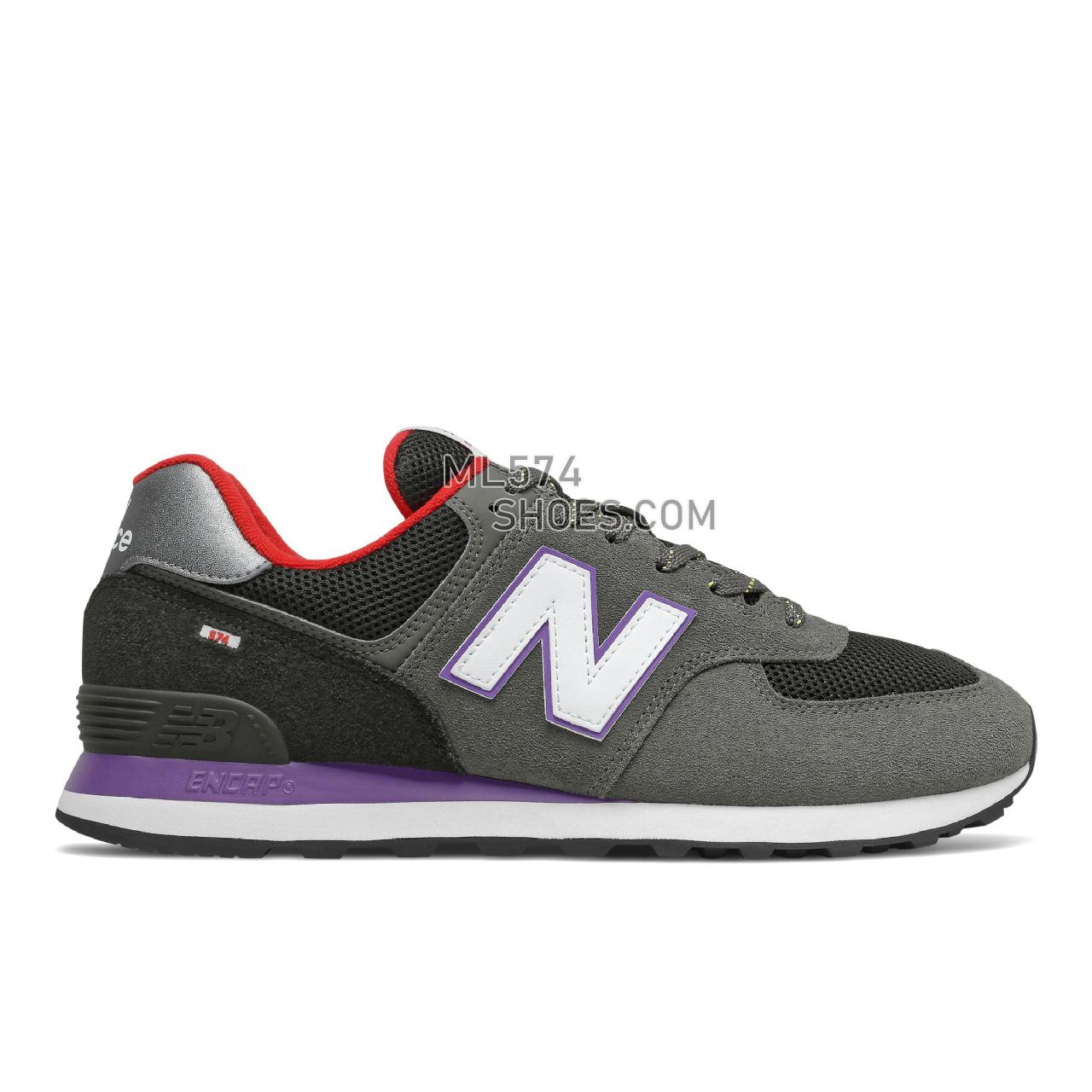 New Balance 574v2 - Men's Classic Sneakers - Prism Purple with First Light - ML574UC2