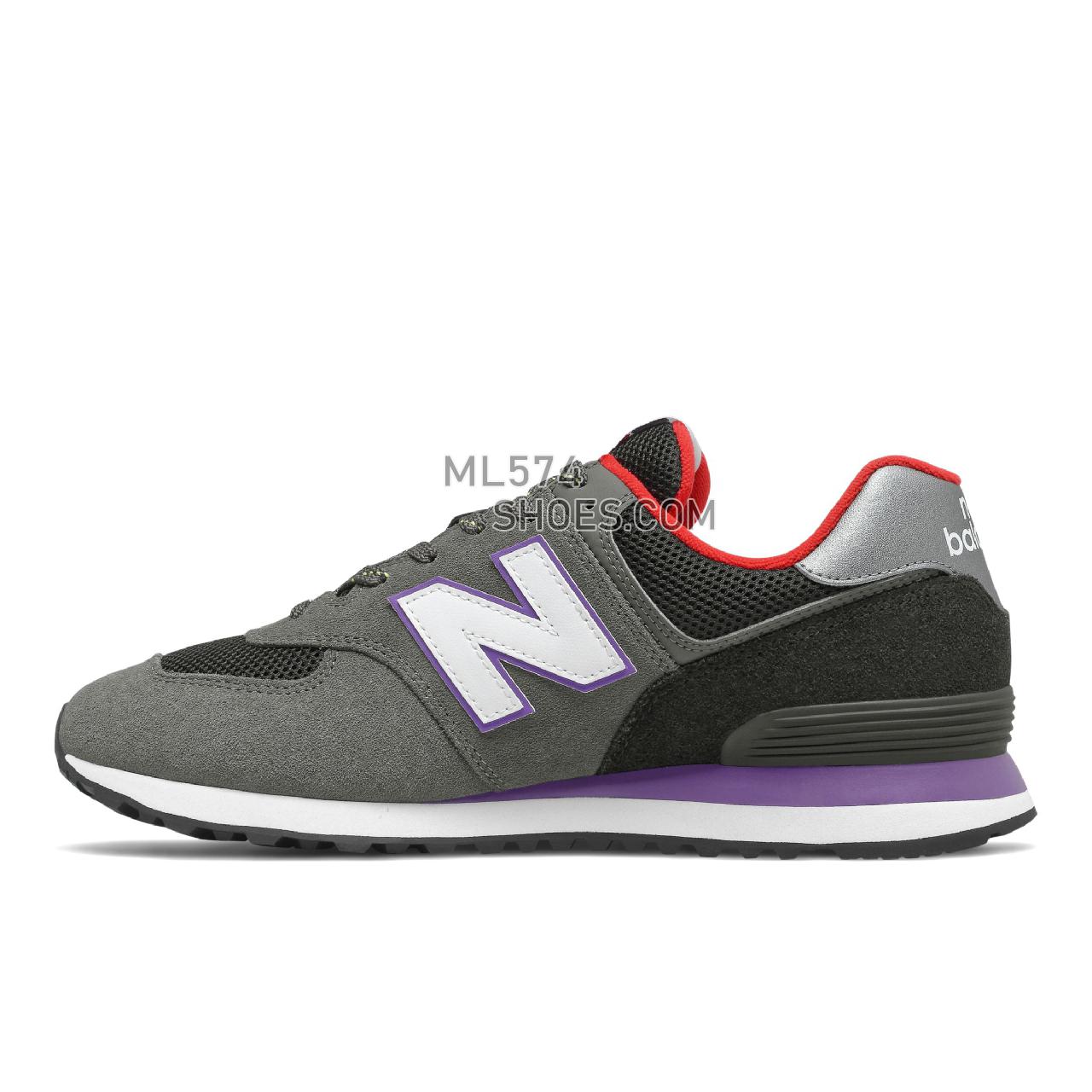 New Balance 574v2 - Men's Classic Sneakers - Prism Purple with First Light - ML574UC2