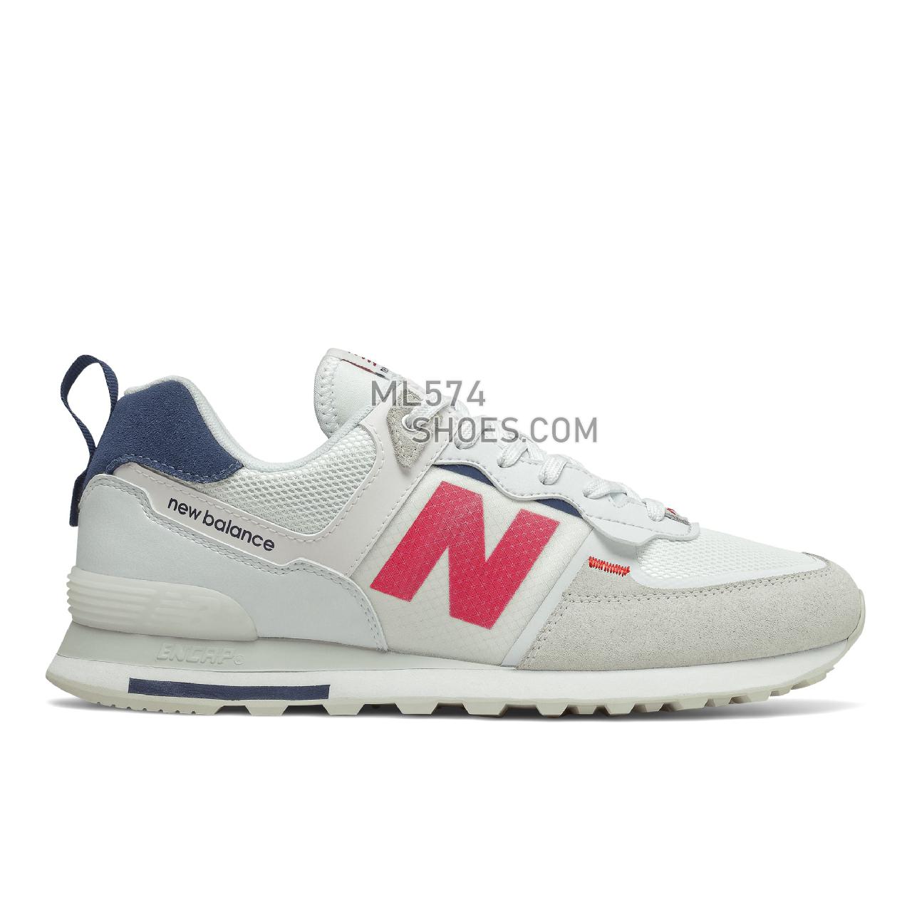 New Balance 574 - Men's Classic Sneakers - White with Natural Indigo - ML574IST