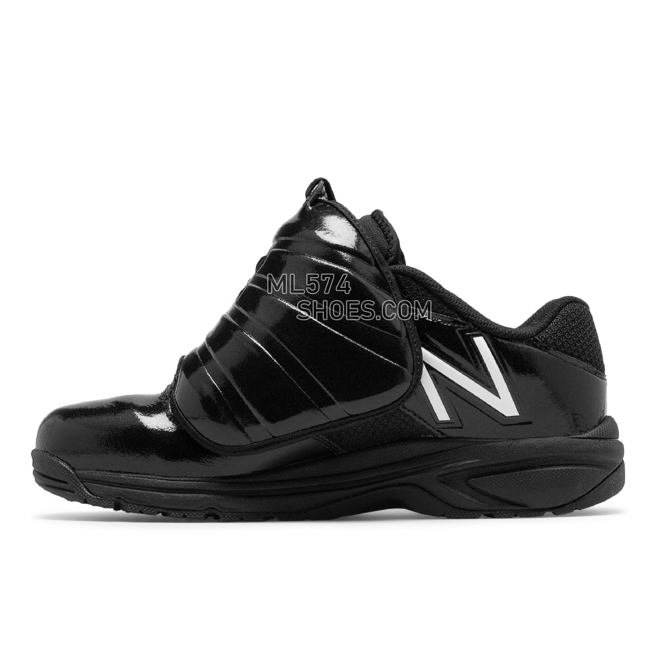 New Balance 460v3 Low Umpire Plate - Men's Umpire Footwear - Black with White - MUL460T3