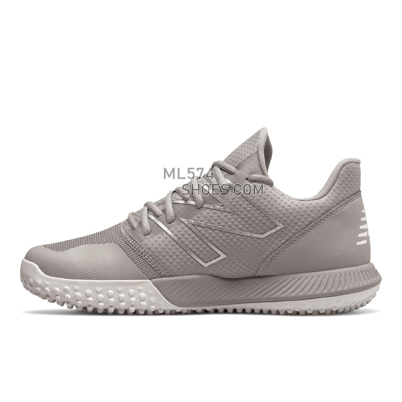New Balance FuelCell 4040 v6 Turf Trainer - Men's Baseball Turf - Grey with White - T4040TG6