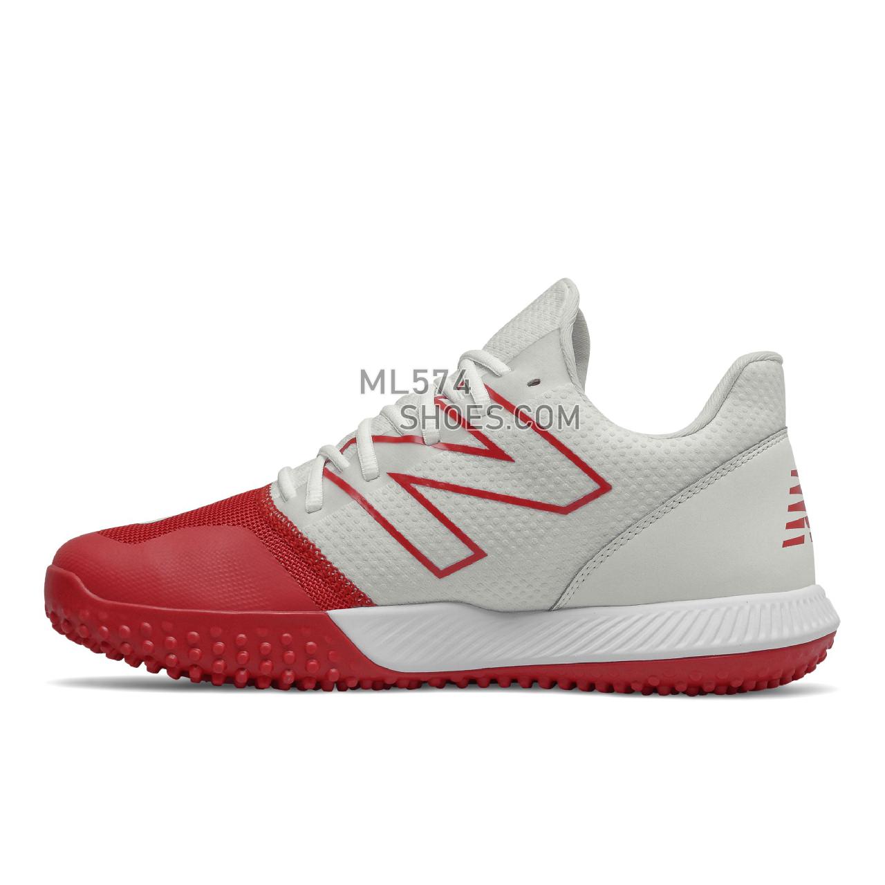 New Balance FuelCell 4040 v6 Turf Trainer - Men's Baseball Turf - Team Red with White - T4040TR6