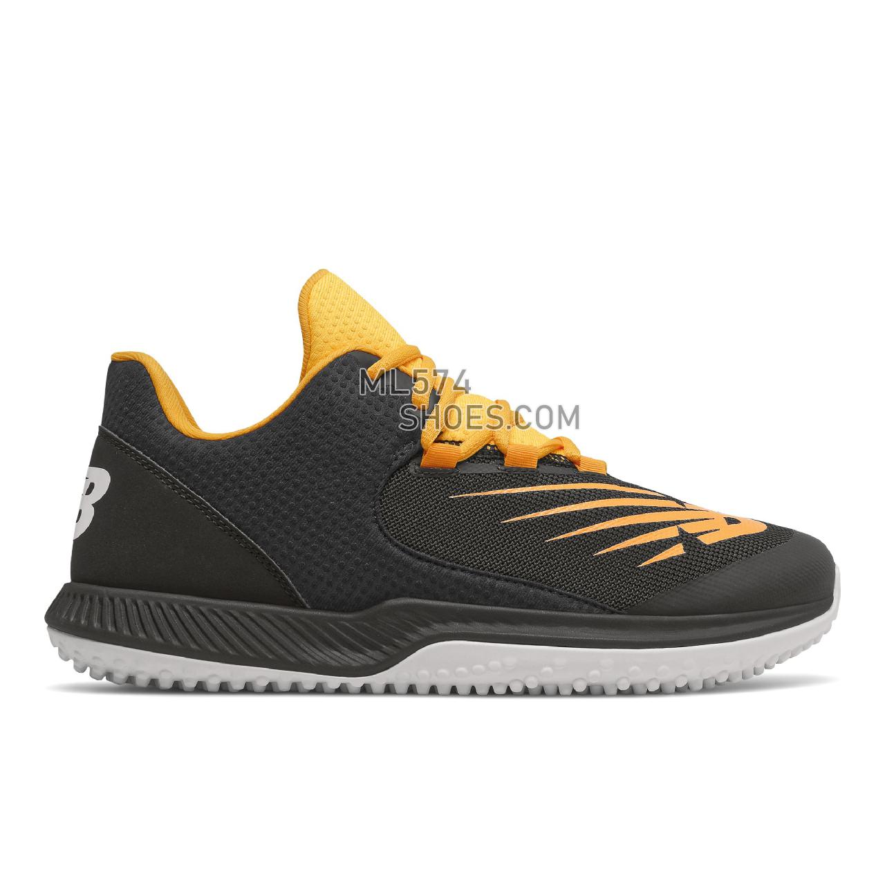 New Balance FuelCell 4040 v6 Turf Trainer - Men's Baseball Turf - Black with Yellow - T4040BY6