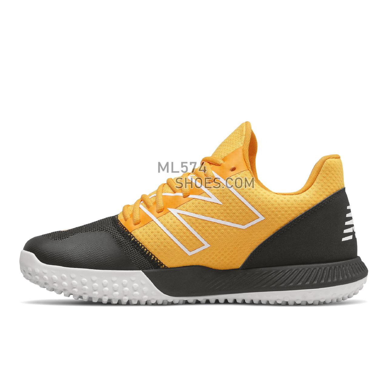 New Balance FuelCell 4040 v6 Turf Trainer - Men's Baseball Turf - Black with Yellow - T4040BY6