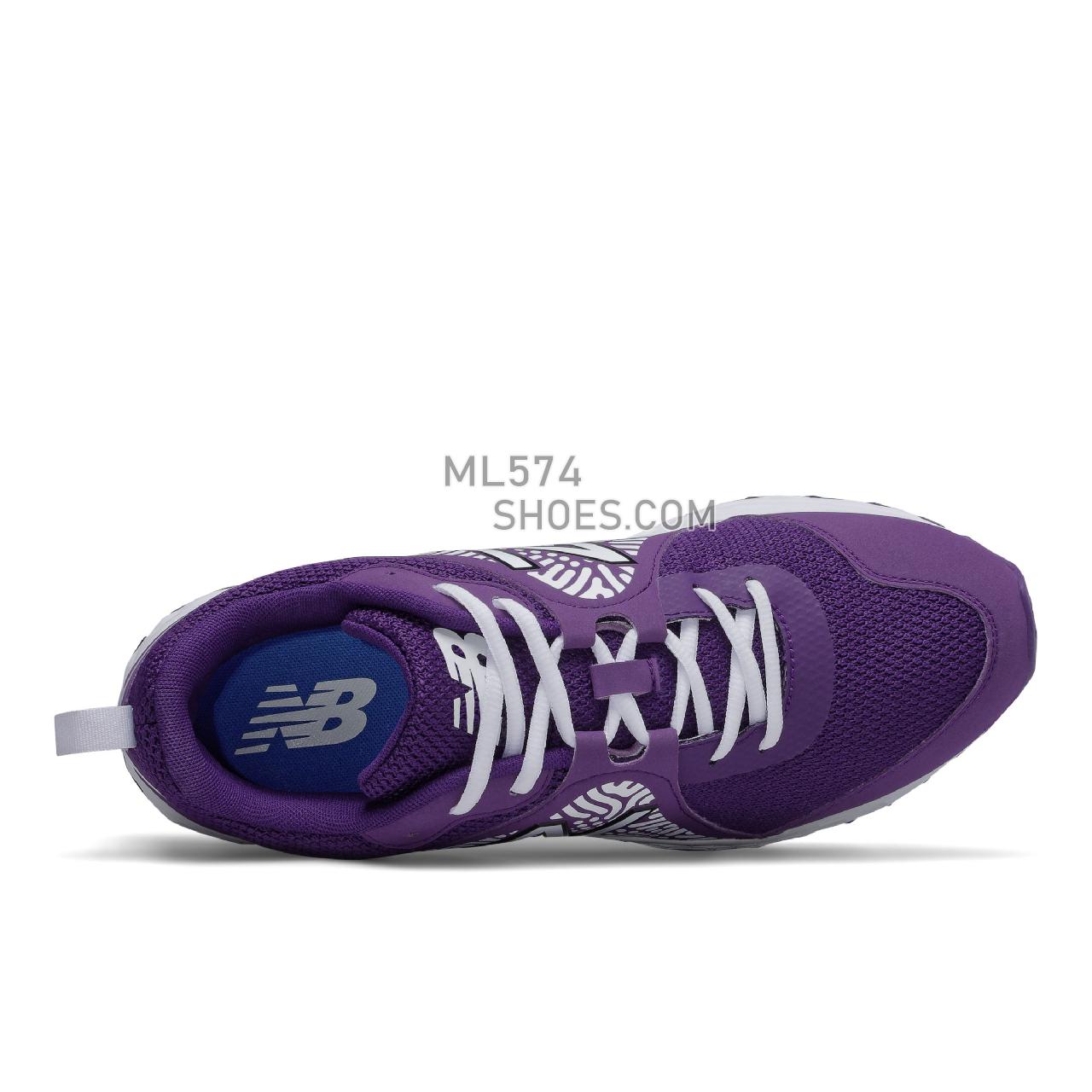 New Balance Fresh Foam 3000 v5 Turf-Trainer - Men's Baseball Turf - White with Purple - T3000WP5