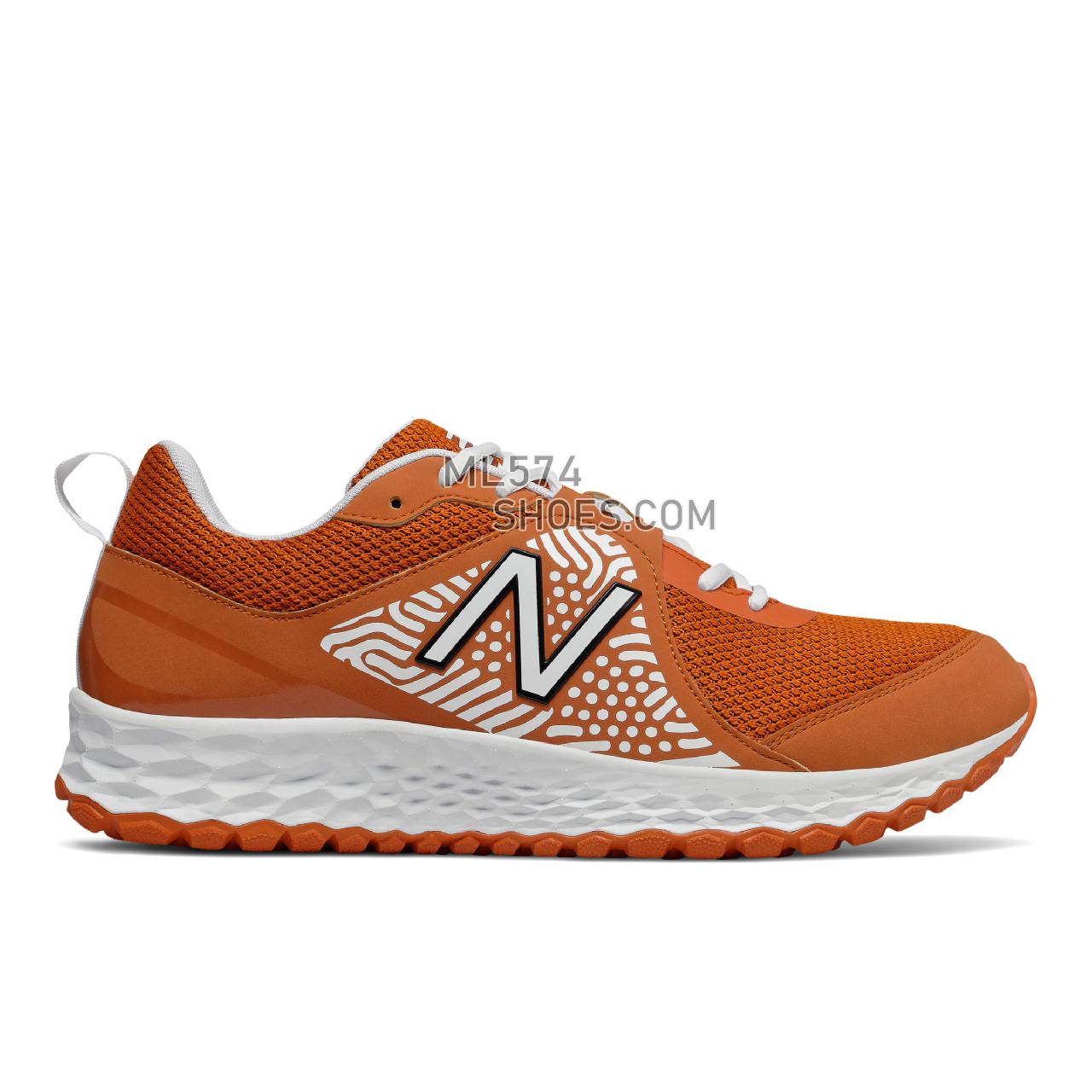 New Balance Fresh Foam 3000 v5 Turf-Trainer - Men's Baseball Turf - Vintage Orange with White - T3000TO5