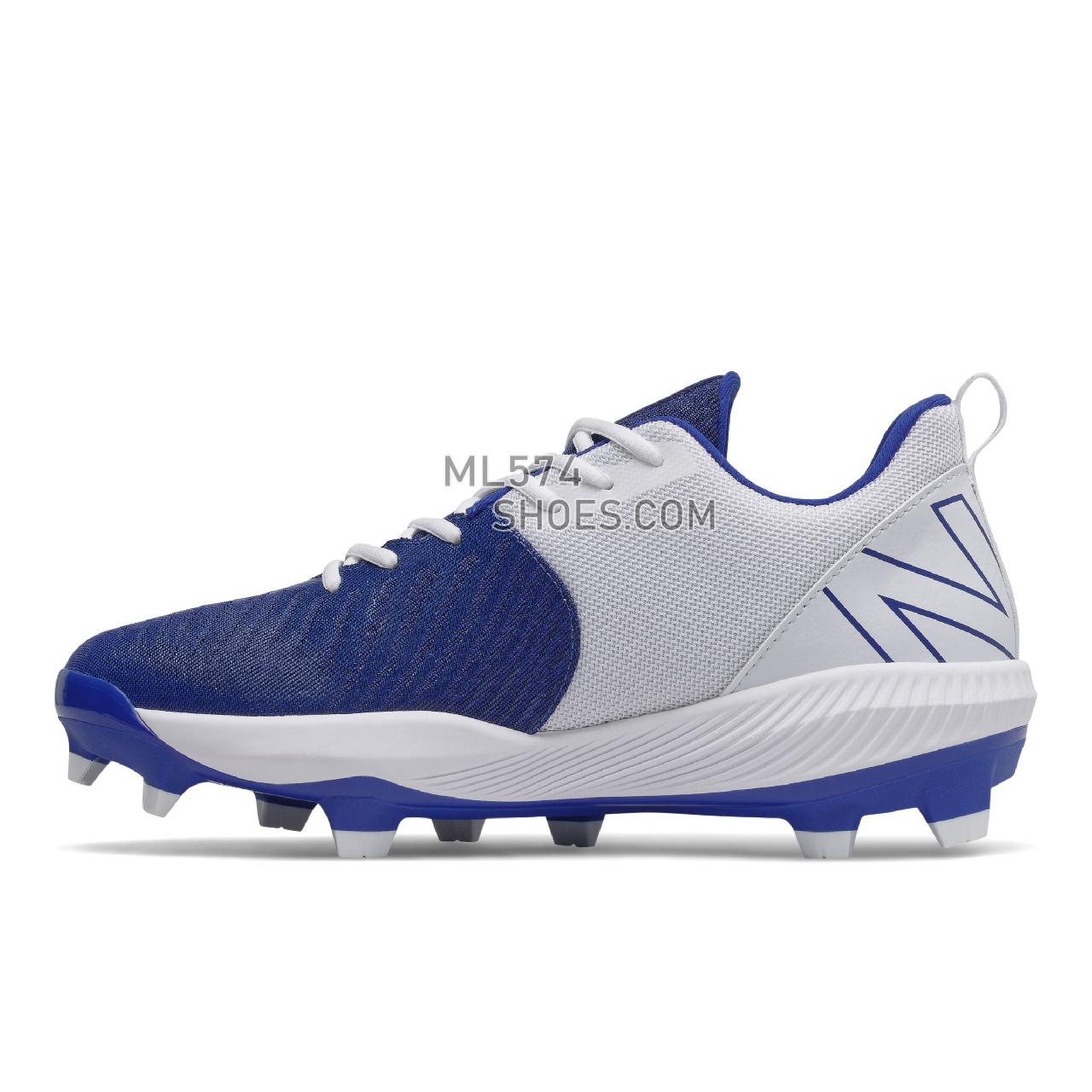 New Balance FuelCell 4040 v6 Molded - Men's Mid-Cut Baseball Cleats - Team Royal with White - PL4040B6