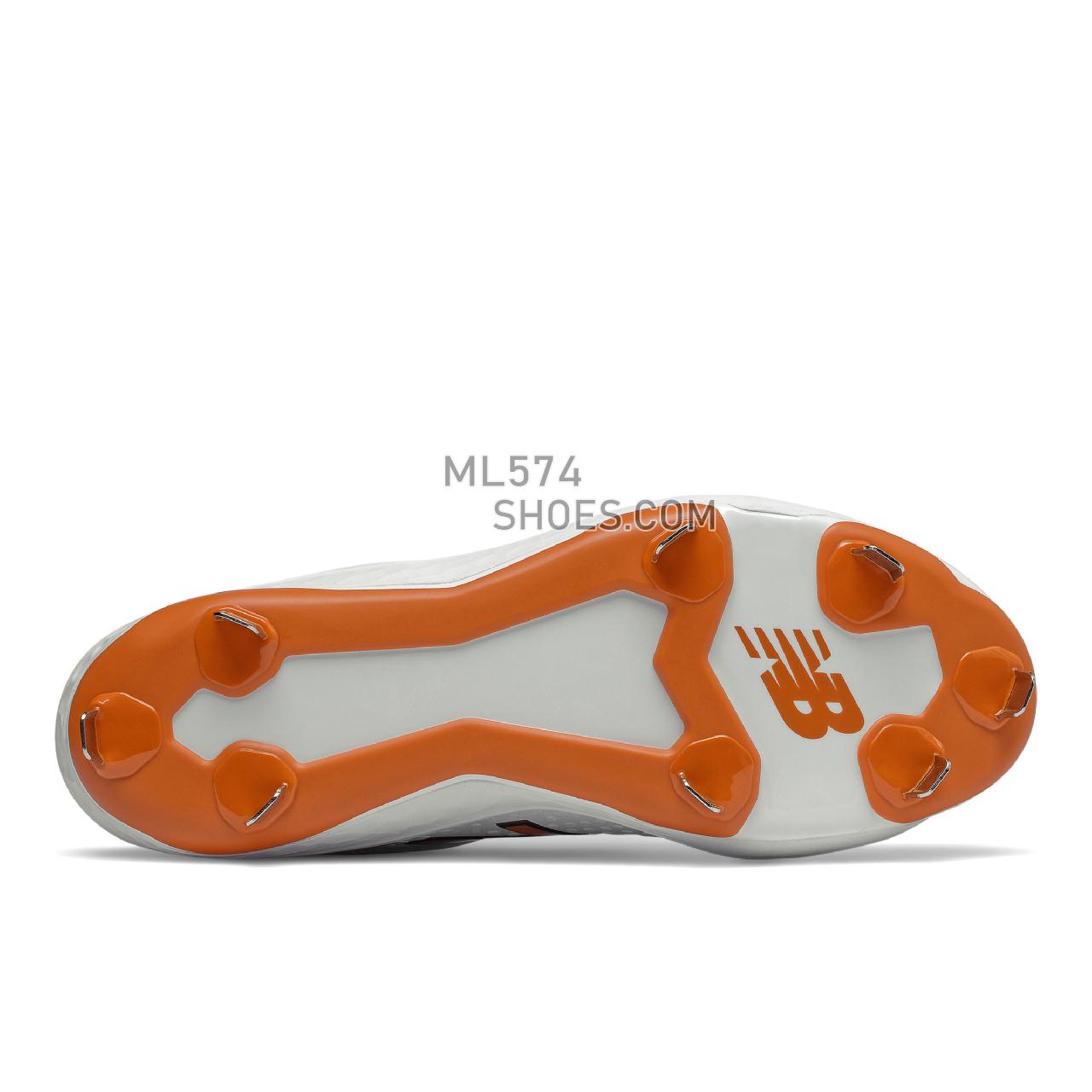 New Balance Fresh Foam 3000 v5 Metal - Men's Mid-Cut Baseball Cleats - Vintage Orange with White - L3000TO5