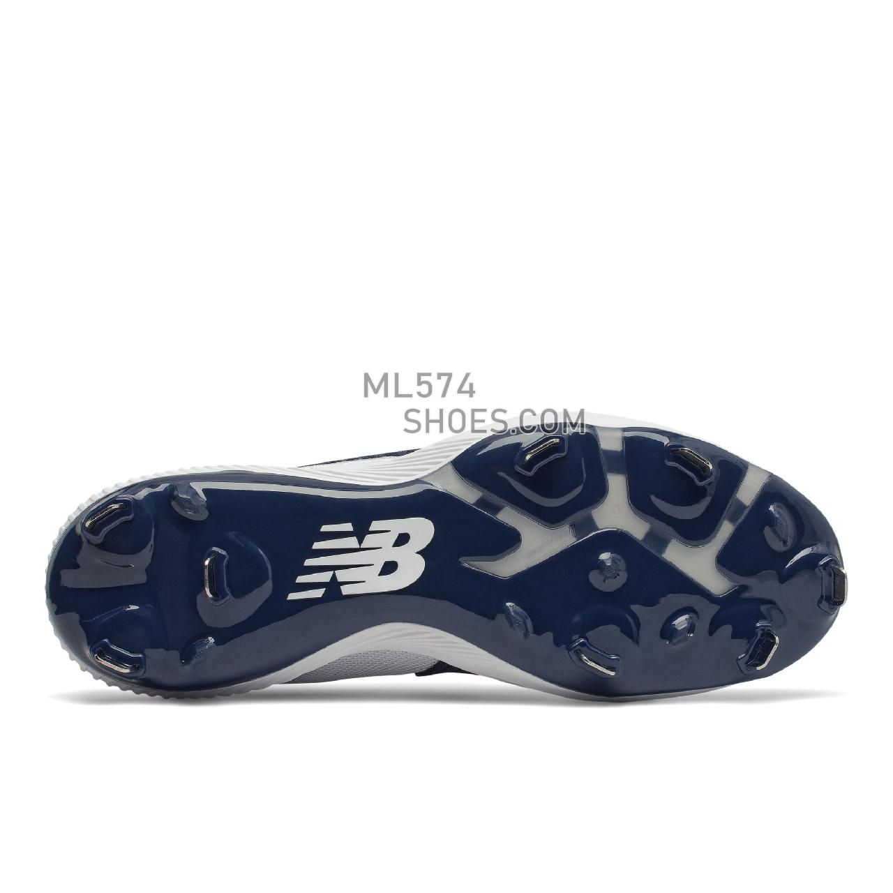 New Balance FuelCell 4040 v6 Metal - Men's Mid-Cut Baseball Cleats - Team Navy with White - L4040TN6