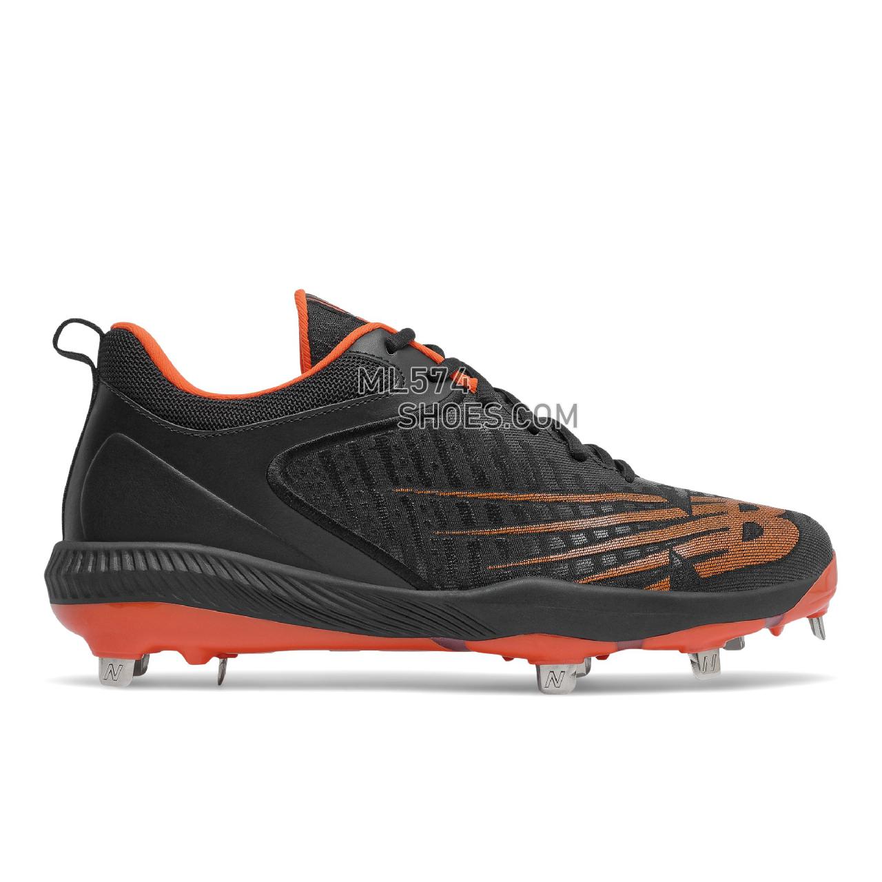 New Balance FuelCell 4040 v6 Metal - Men's Mid-Cut Baseball Cleats - Black with Orange - L4040BO6