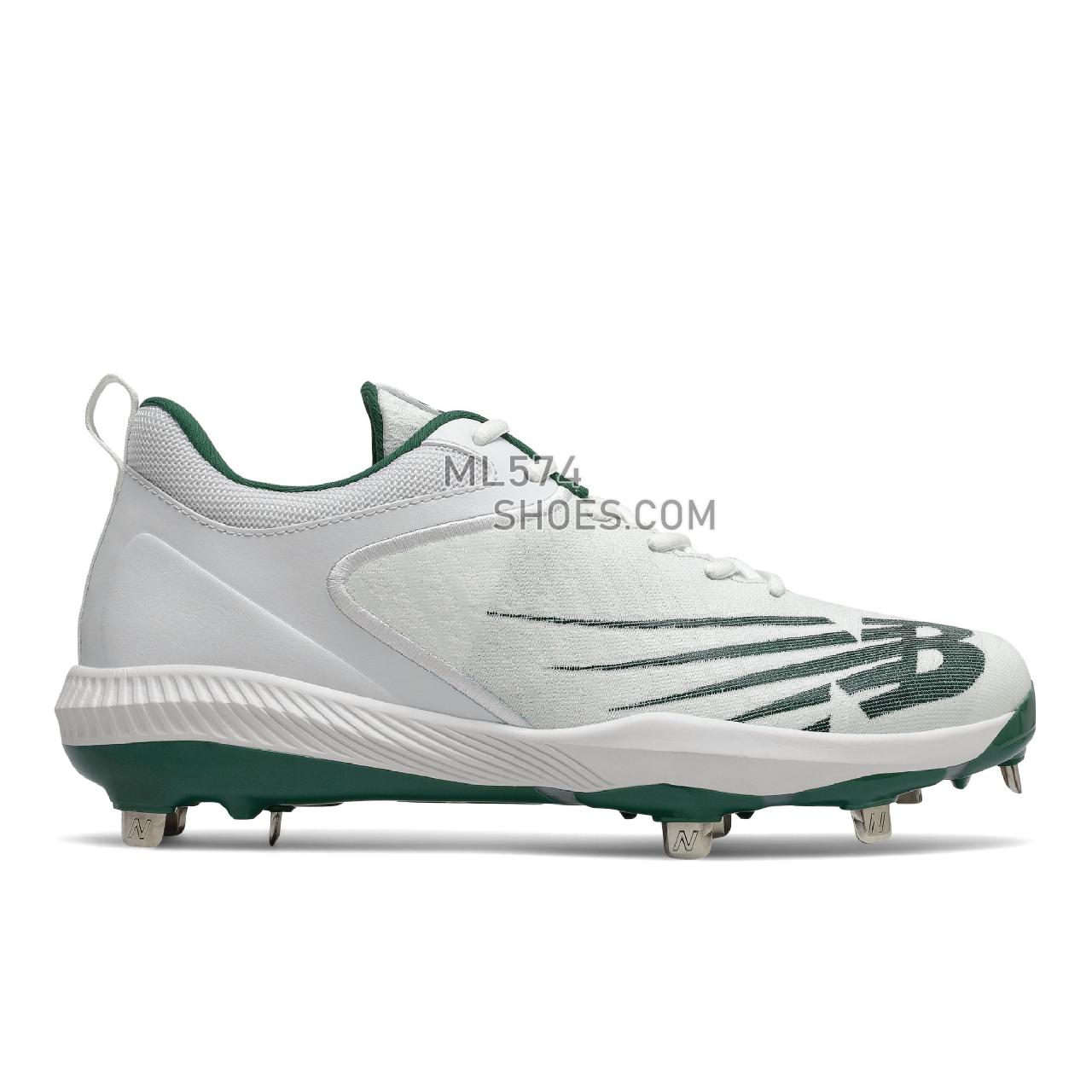 New Balance FuelCell 4040 v6 Metal - Men's Mid-Cut Baseball Cleats - Team Forest Green with White - L4040TF6