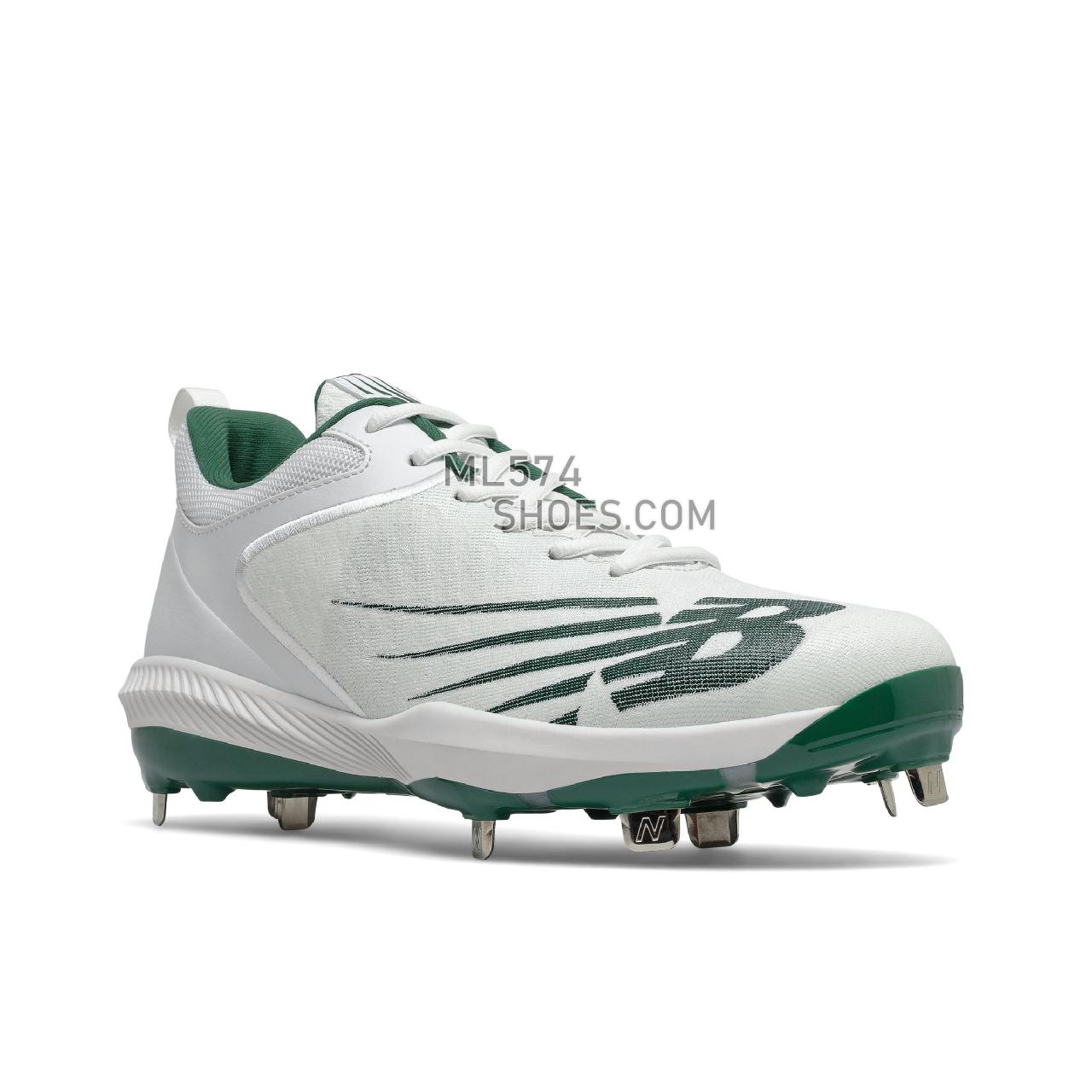 New Balance FuelCell 4040 v6 Metal - Men's Mid-Cut Baseball Cleats - Team Forest Green with White - L4040TF6