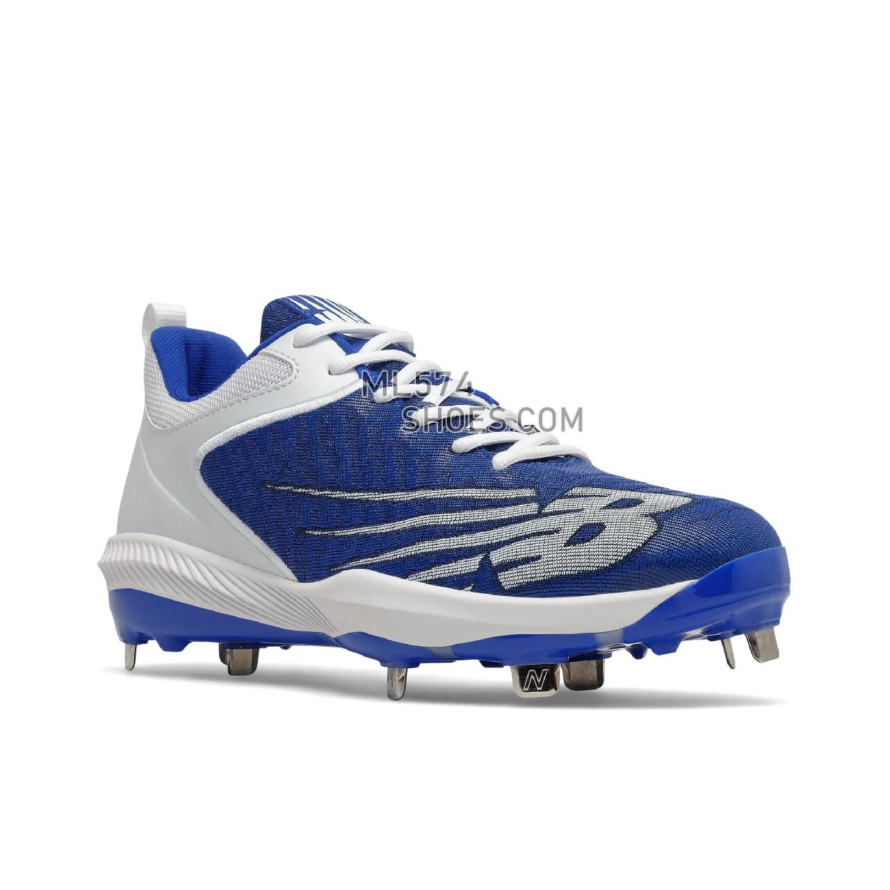 New Balance FuelCell 4040 v6 Metal - Men's Mid-Cut Baseball Cleats - Team Royal with White - L4040TB6