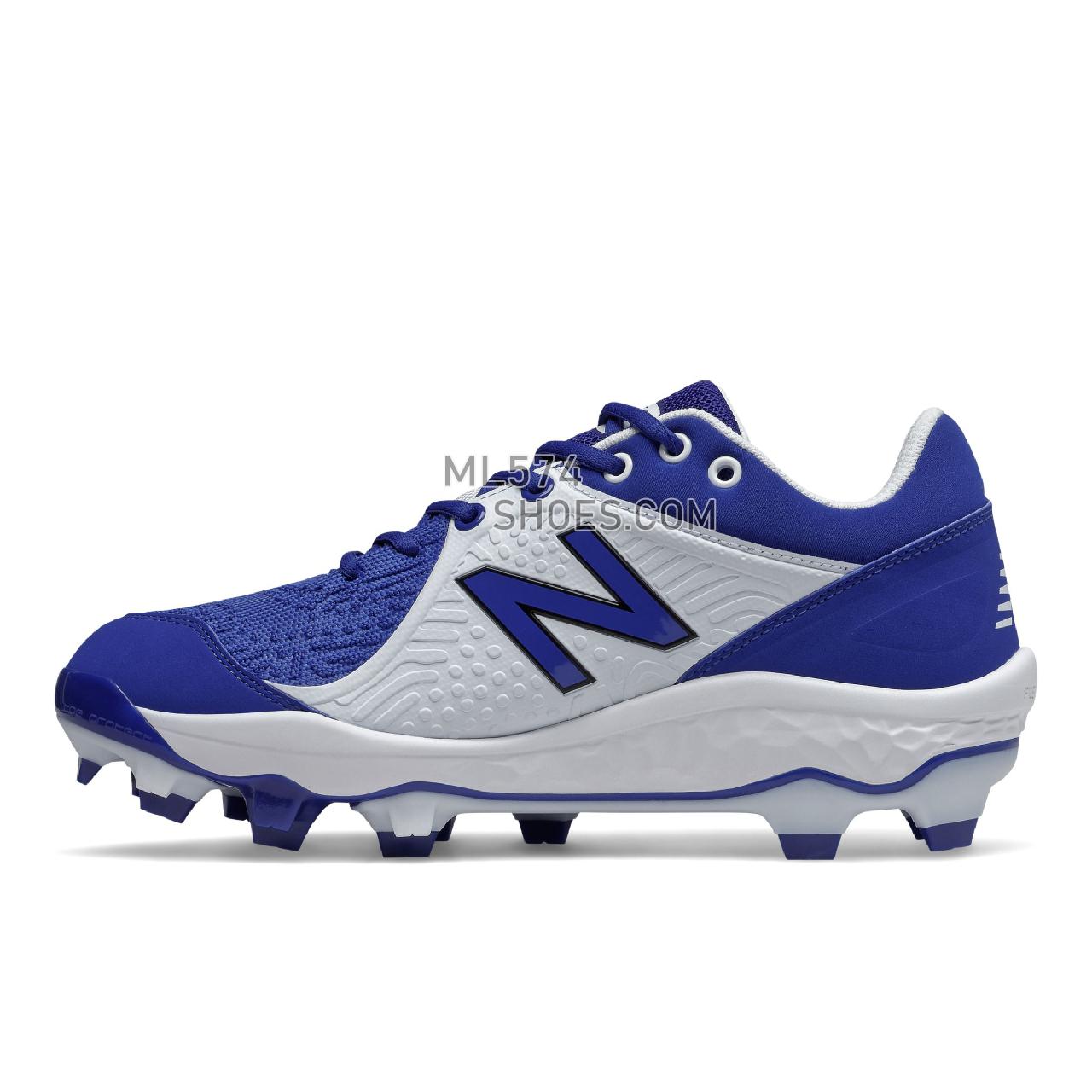 New Balance Fresh Foam 3000 v5 Molded - Men's Mid-Cut Baseball Cleats - Royal with White - PL3000B5