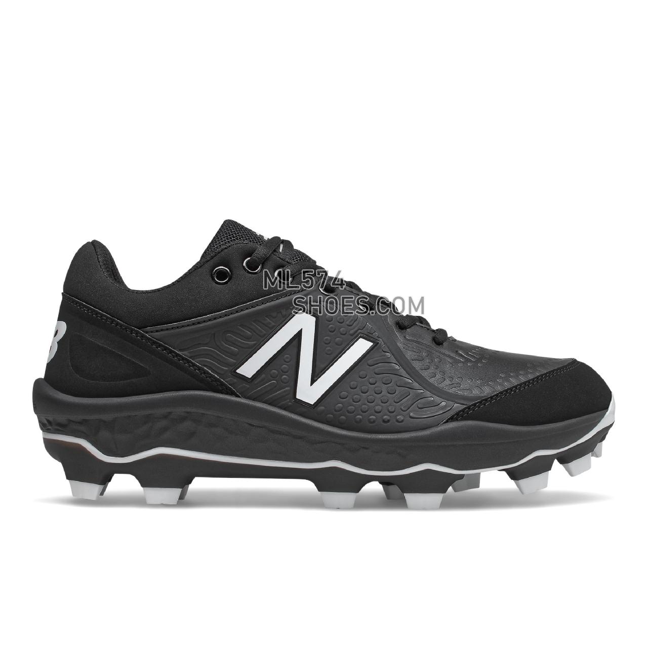 New Balance Fresh Foam 3000 v5 Molded - Men's Mid-Cut Baseball Cleats - Black - PL3000S5