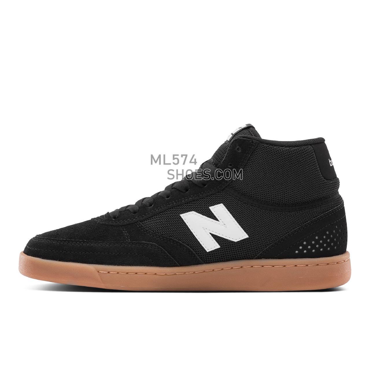New Balance NB NUMERIC 440 HIGH - Unisex Men's Women's NB Numeric Skate - Black with White - NM440HRD