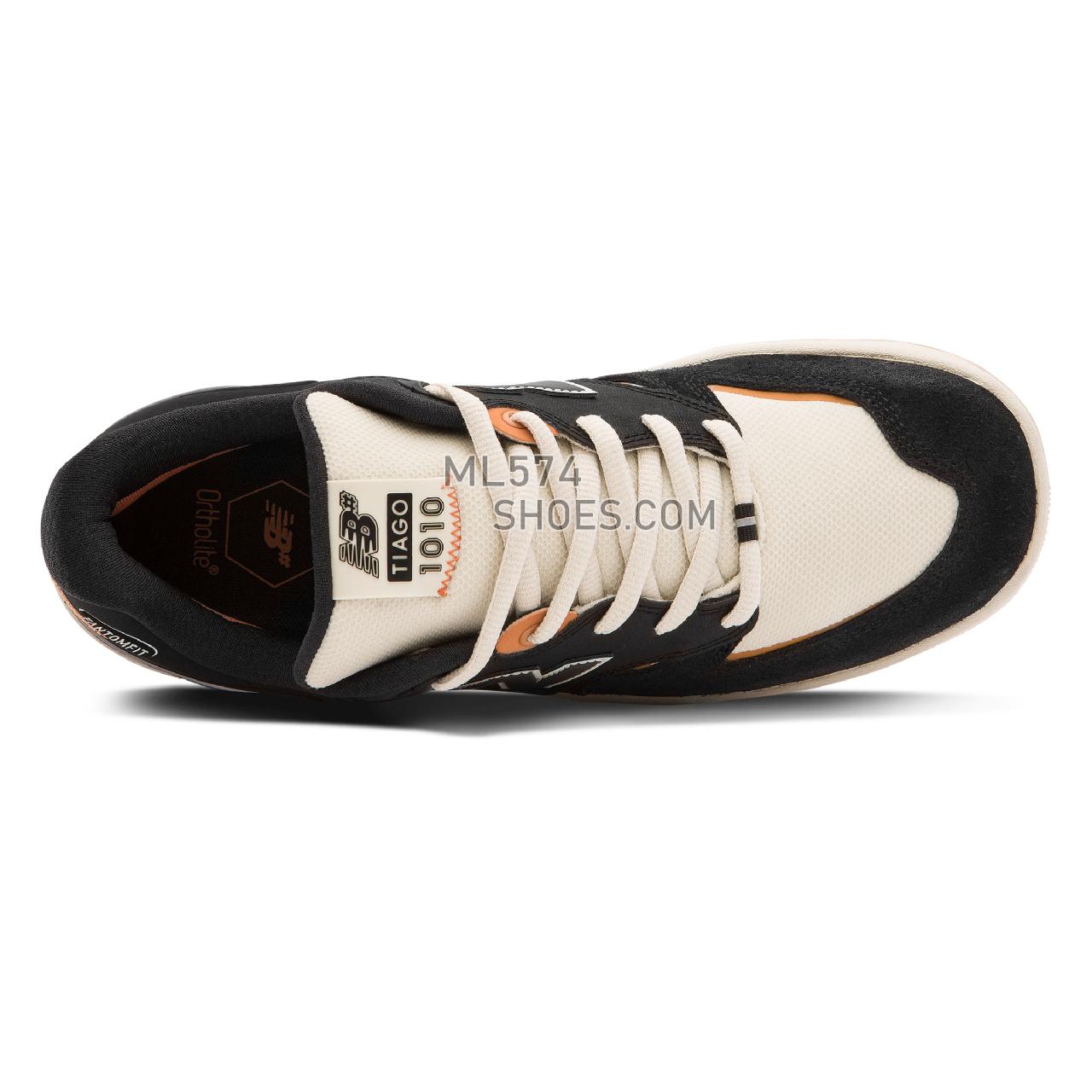 New Balance NB NUMERIC TIAGO LEMOS 1010 - Unisex Men's Women's NB Numeric Skate - Black with Orange - NM1010BA