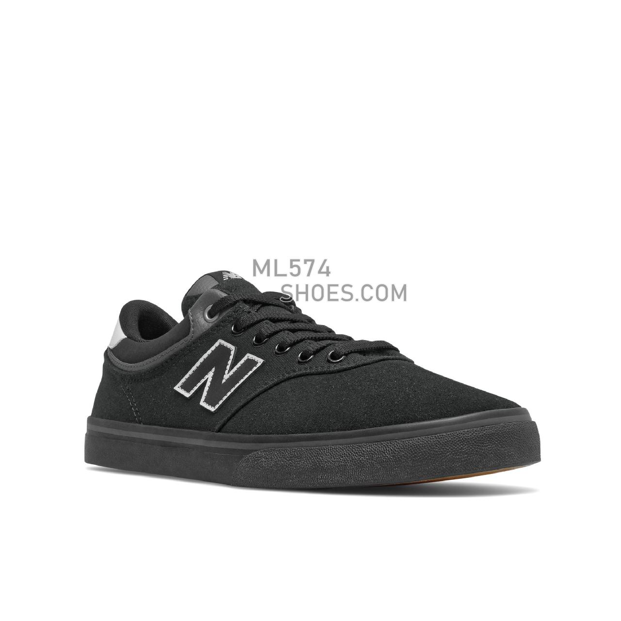 New Balance NB NUMERIC 255 - Men's NB Numeric Skate - Black with White - NM255FLO