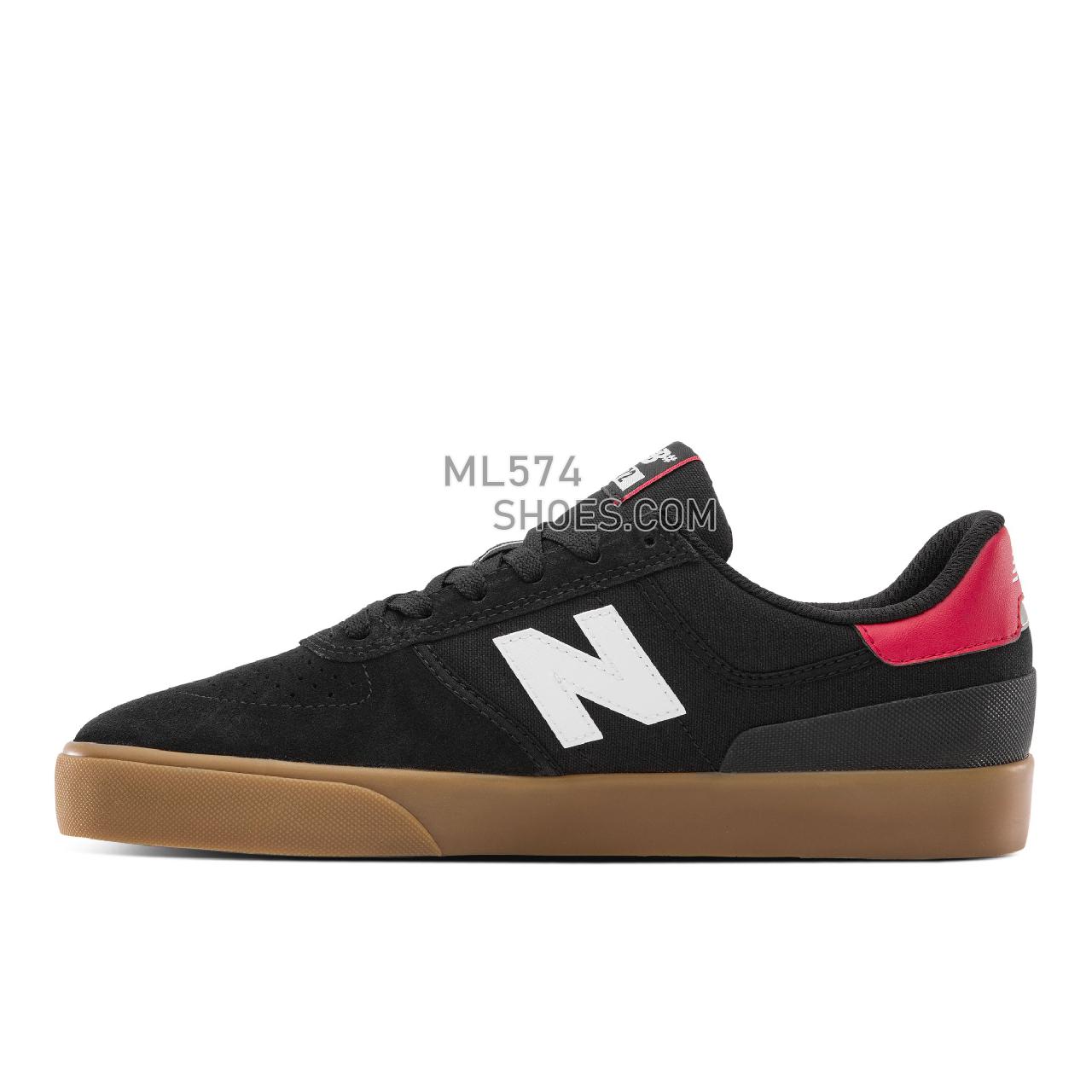 New Balance NB NUMERIC 272 - Men's NB Numeric Skate - Black with White and Red - NM272ADS