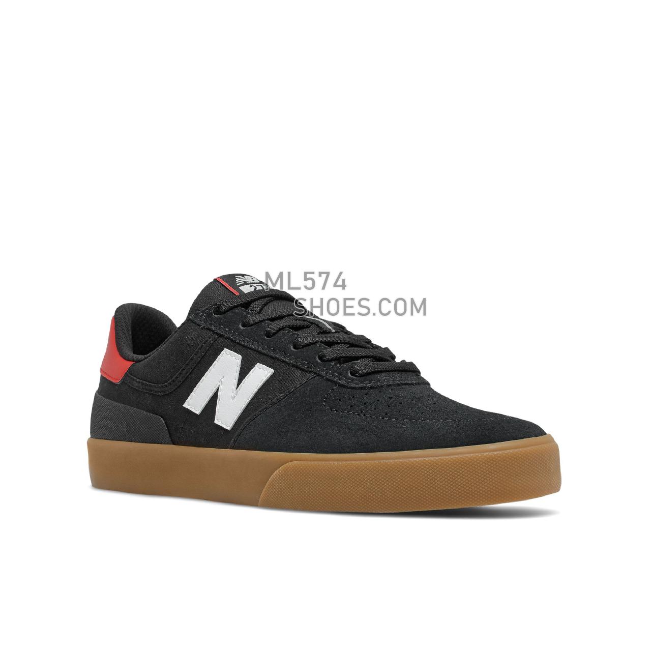 New Balance NB NUMERIC 272 - Men's NB Numeric Skate - Black with White and Red - NM272ADS
