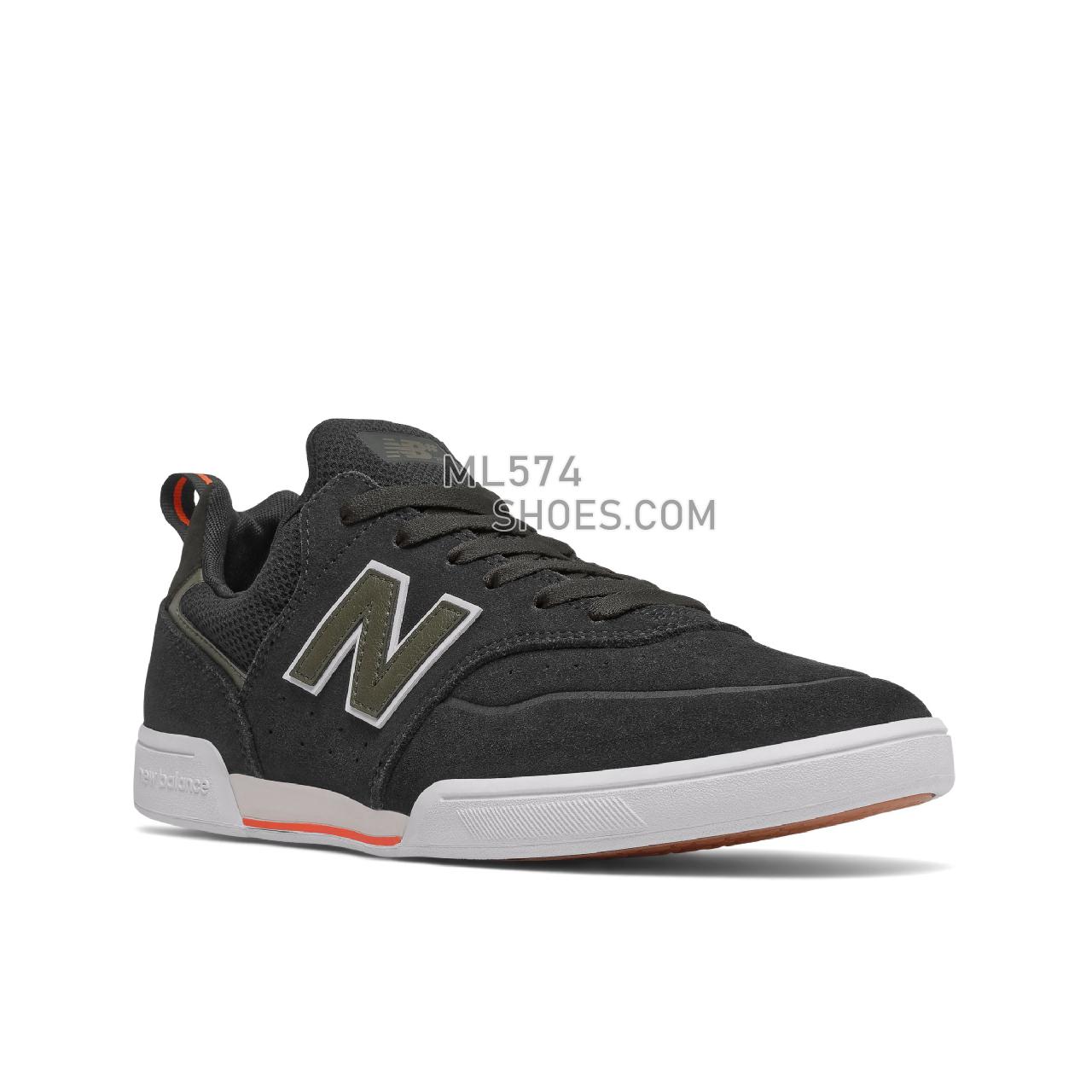 New Balance NB NUMERIC 288 SPORT - Unisex Men's Women's NB Numeric Skate - Black with Olive - NM288SWM