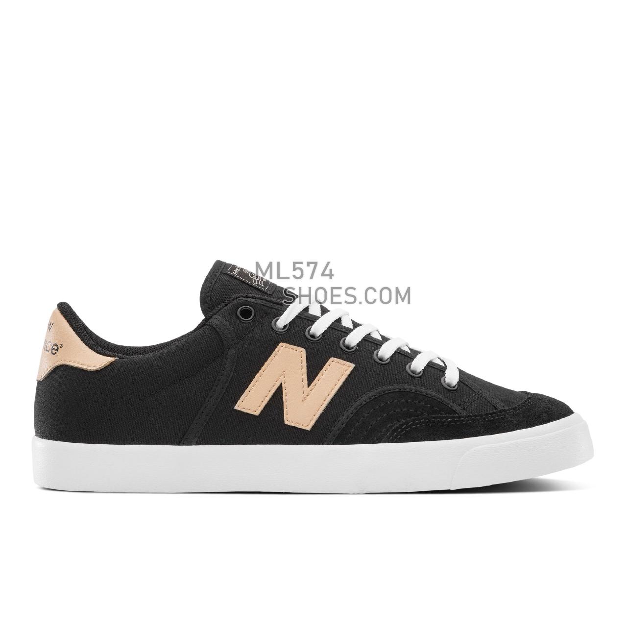 New Balance NB NUMERIC 212 PRO COURT - Men's NB Numeric Skate - Black with White - NM212BNP