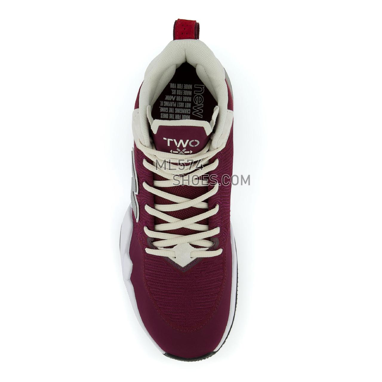 New Balance TWO WXY - Men's Basketball - Nb Burgundy with Moonbeam - BB2WXYFM