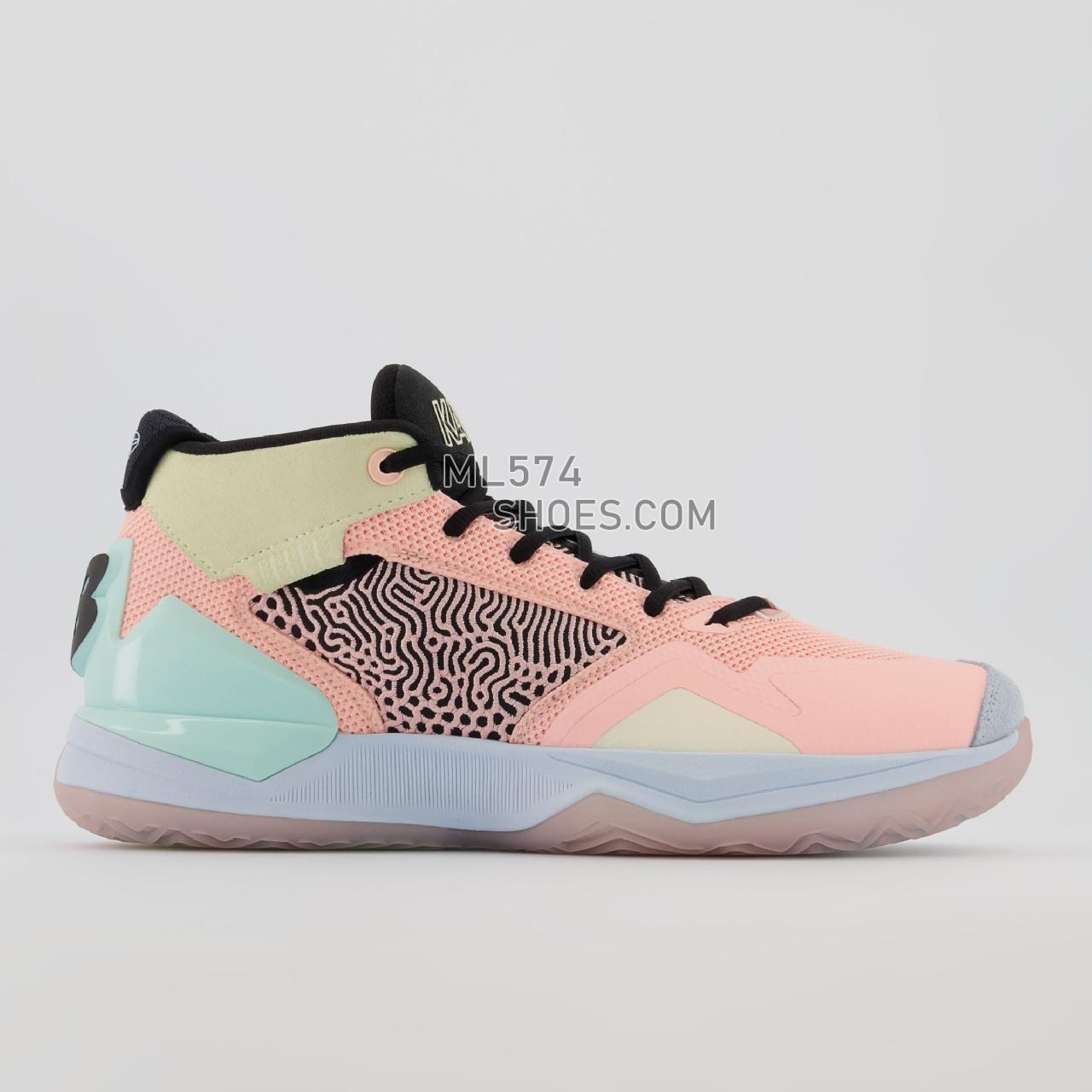 New Balance KAWHI - Men's Basketball - Cloud Pink with Uv Glo and White Mint - BBKLSES1