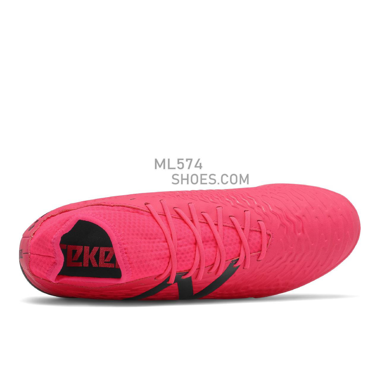 New Balance Tekela V3+ Magique TF - Men's Turf FootBall Boots - Alpha Pink with Horizon - MST3TP35