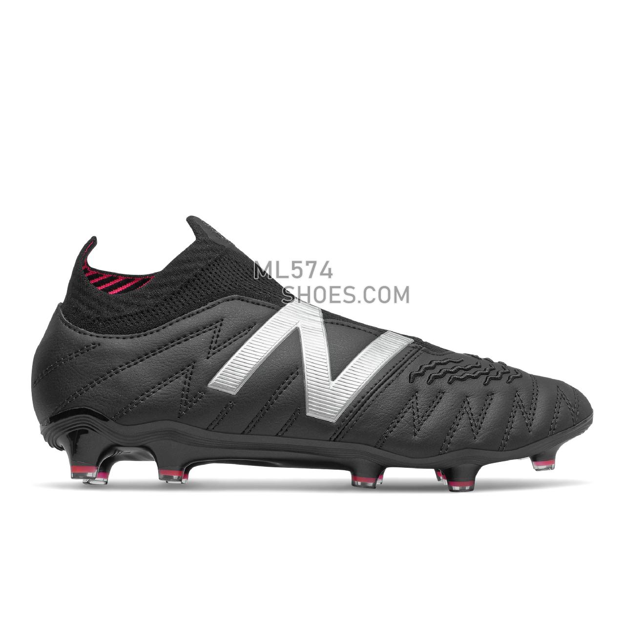 New Balance Tekela V3+ Pro Leather FG - Men's Soccer - Black with Pink Glo - MSTKFB35