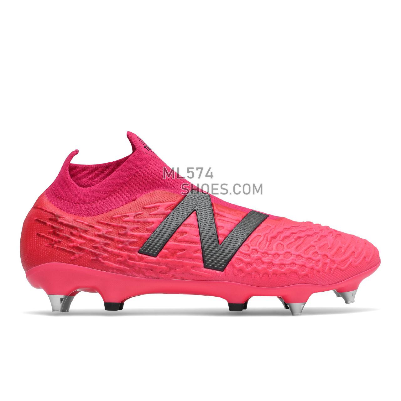 New Balance Tekela V3+ Pro SG - Men's Soccer - Alpha Pink with Horizon - MST1SP35