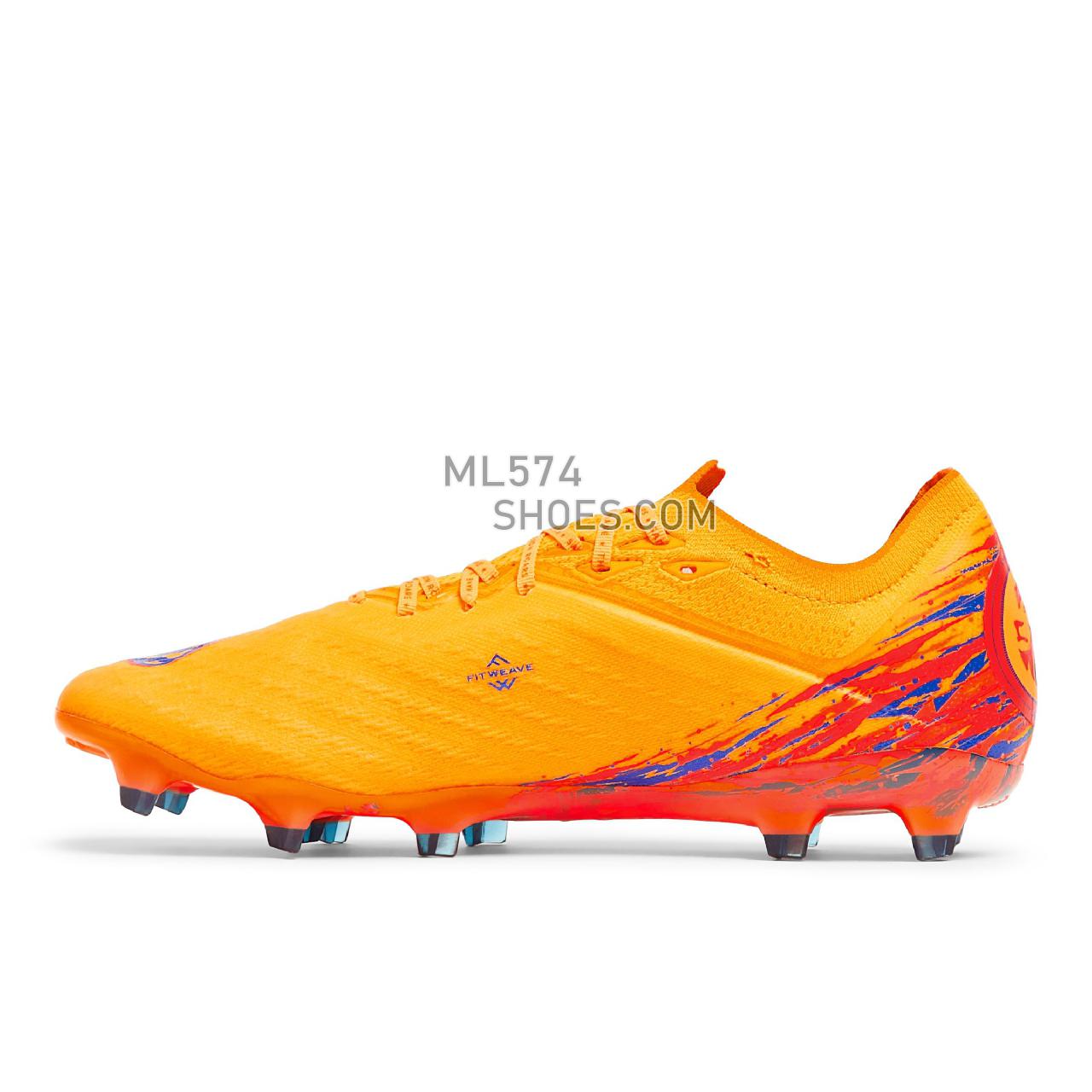 New Balance FURON V6+ PRO FG - Men's Soccer - Impulse with Vibrant Orange - MSF1F206