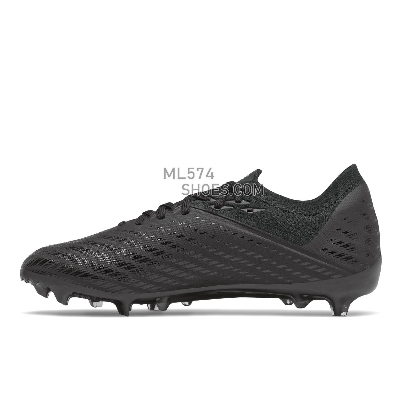 New Balance Furon v6+ Destroy FG - Men's Soccer - Black with Gunmetal - MSF2FB65